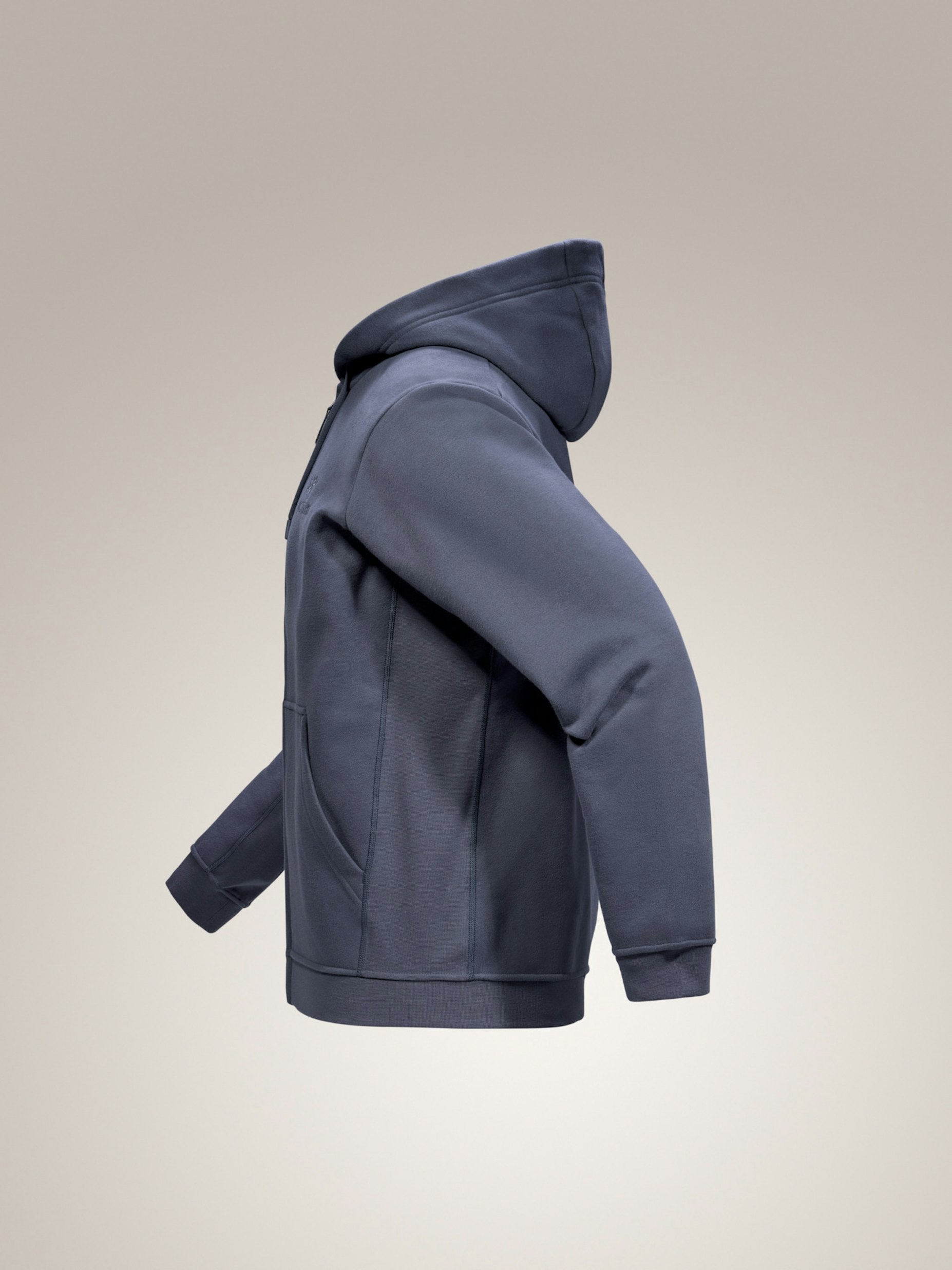 Maglia Emblem Fleece Full Zip Uomo Dark Stratus