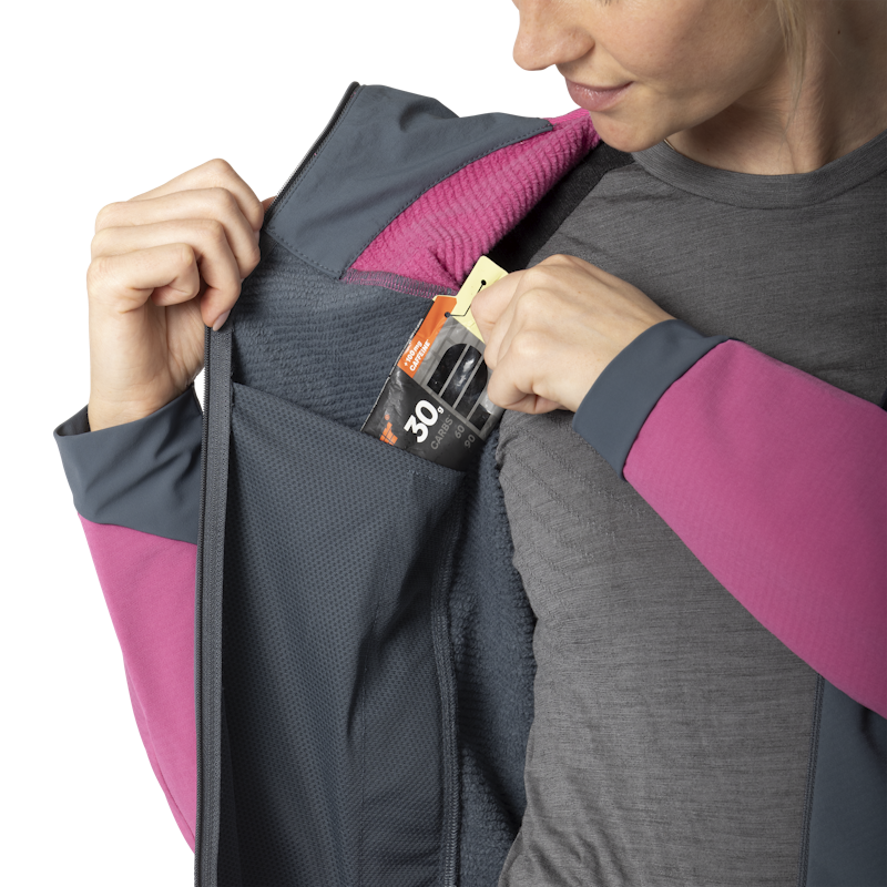 Maglia Ridge Thermal Hoody Donna Magenta