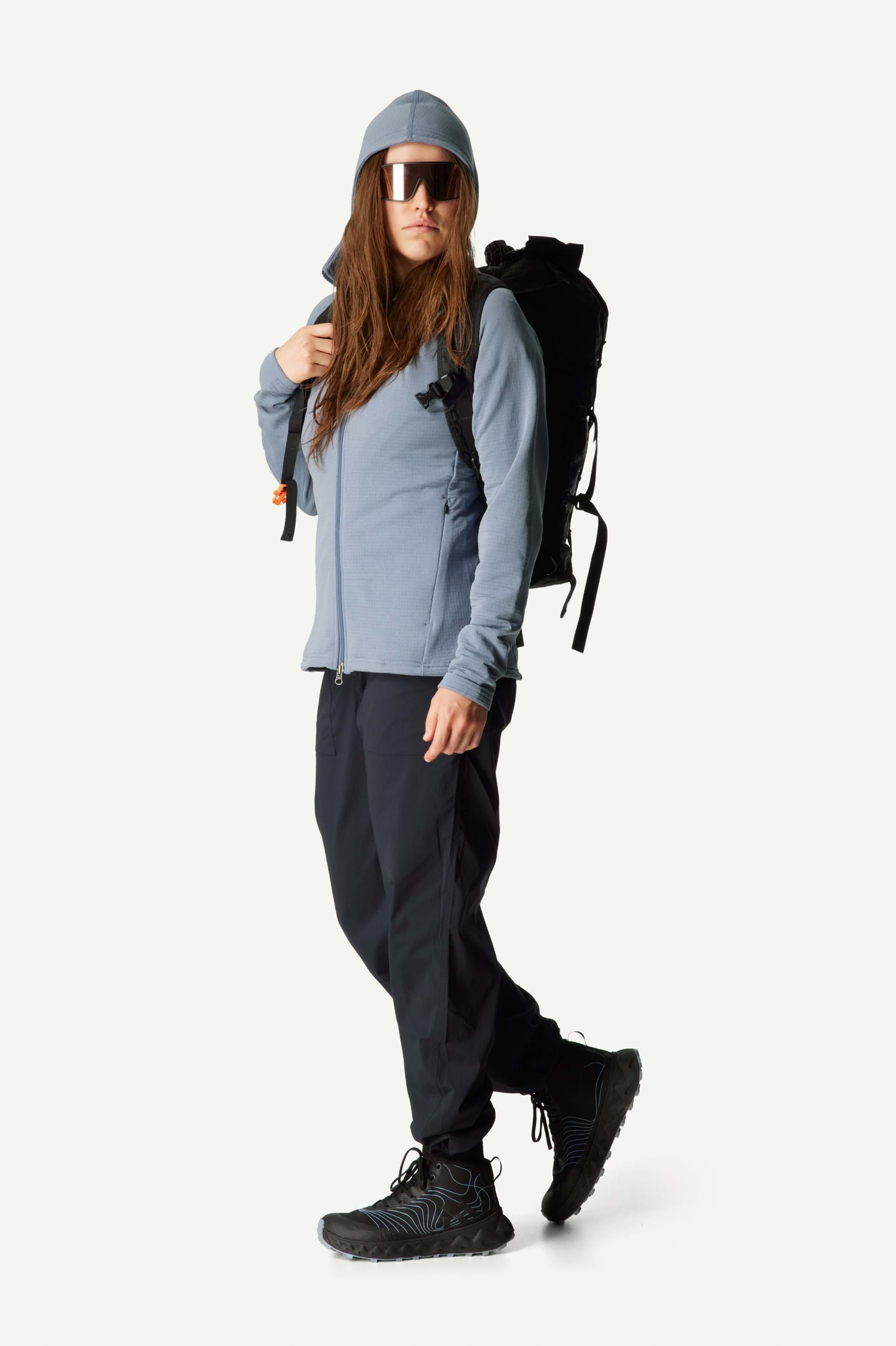 Frau Aero Houdi Pullover Pale Blu