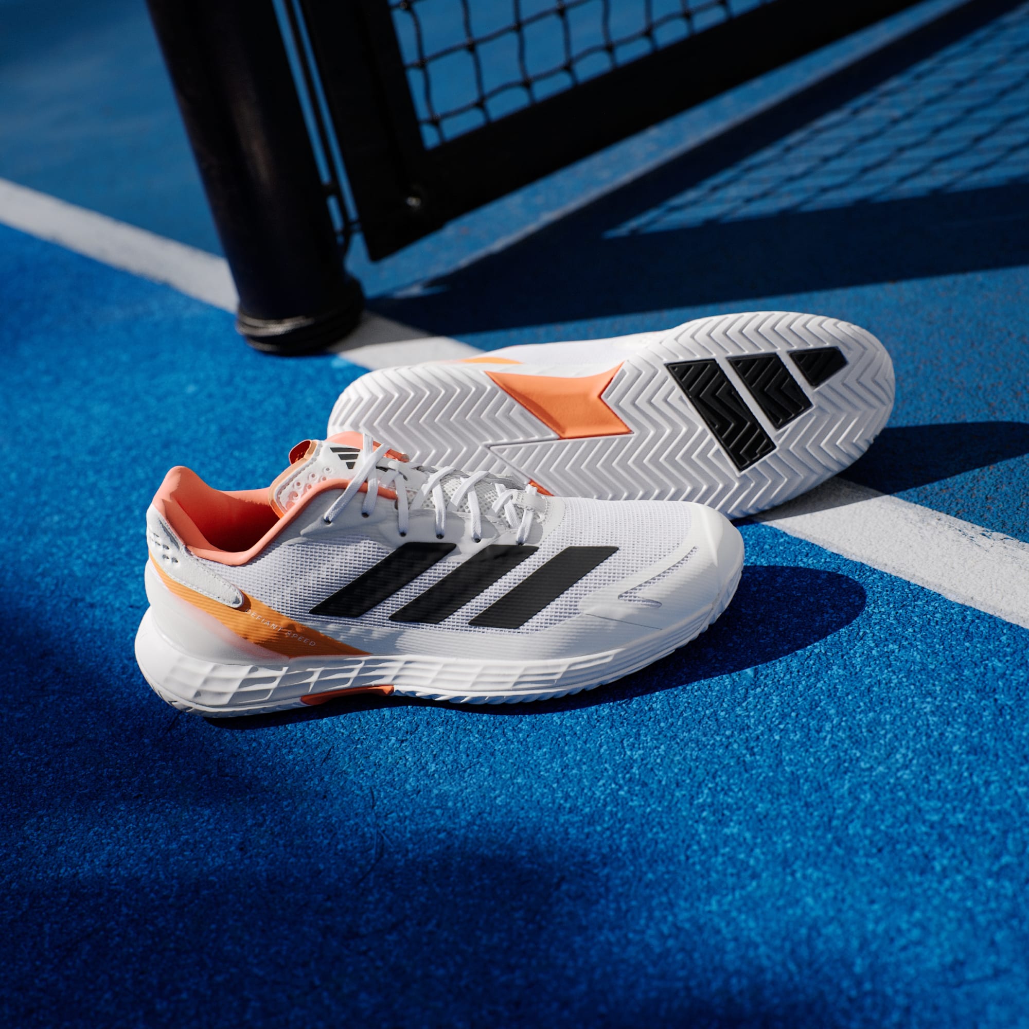 Zapatos de tenis Defiant Speed 2 Hombre Cloud White/Core Black/Lucid Orange