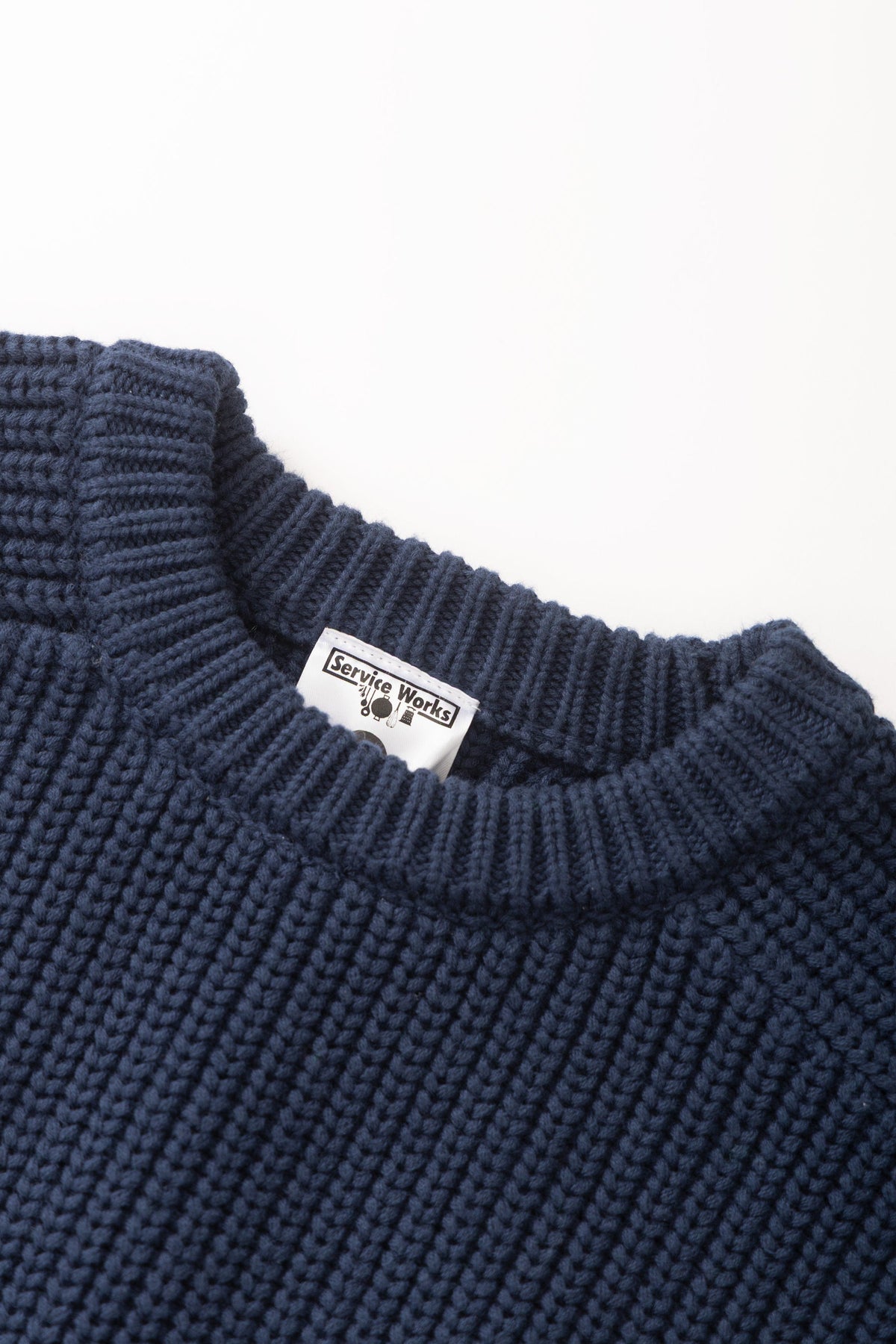 Mann Artichoke Chunky Pullover Dark Navy