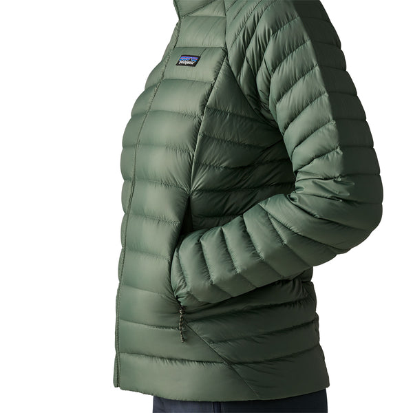 Women's Down Sweater Hoody Down Jacket Canopy Green