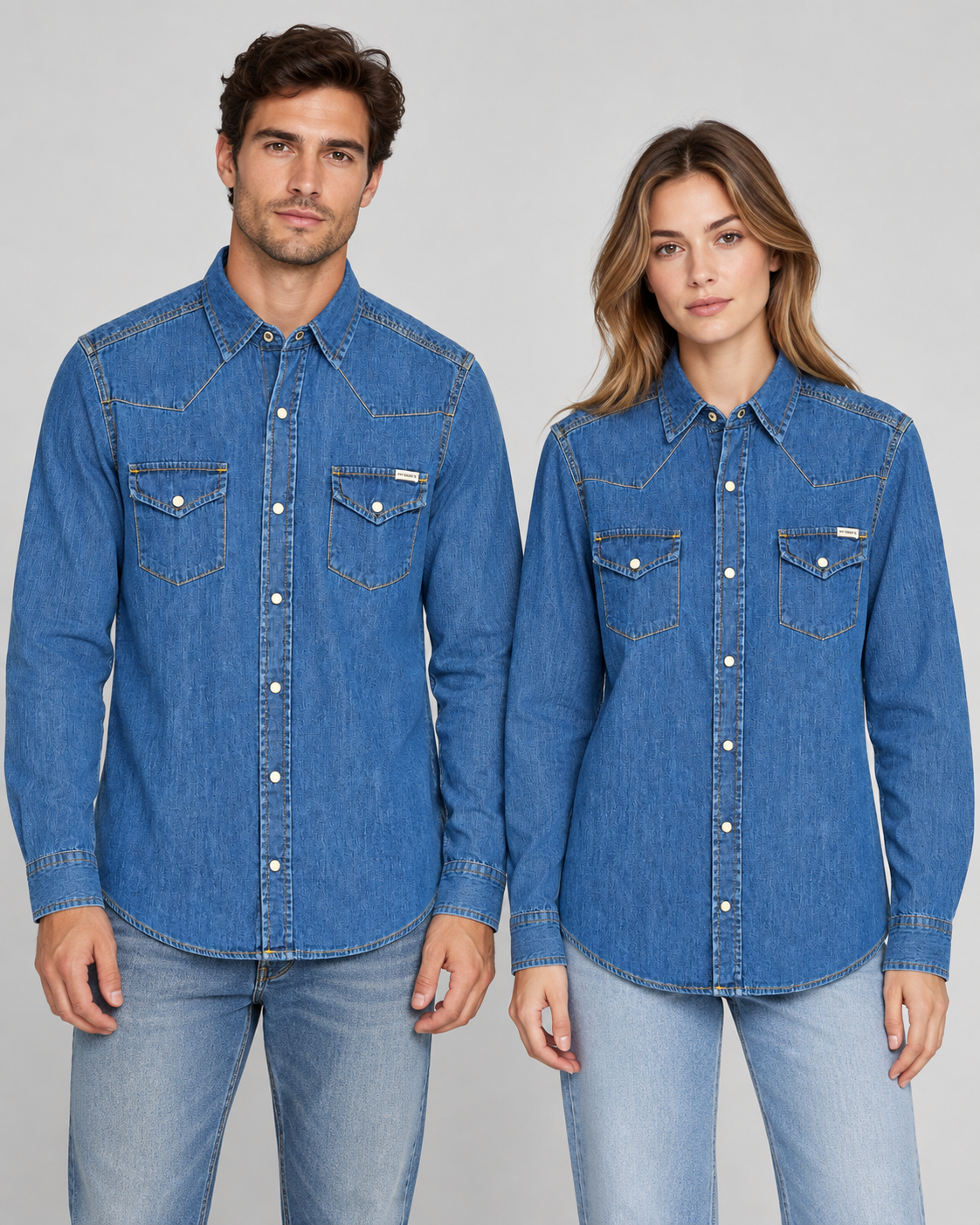 Martin Hemd Mid Wash Denim