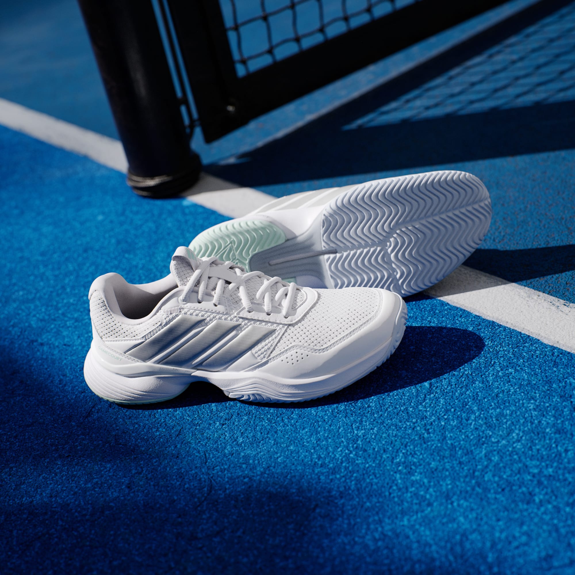 Scarpe da Tennis GameCourt 3 Donna Cloud White/silver metallic/Ice Blue