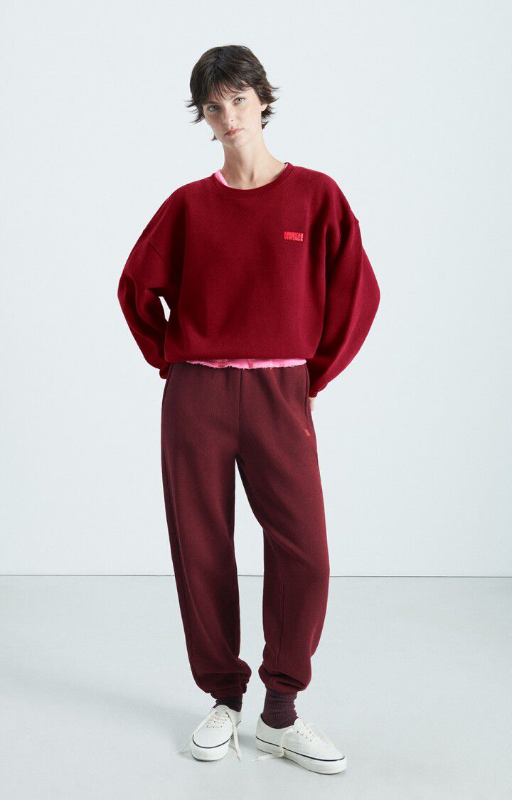 Pull Izubird Femme Borgogna Vintage