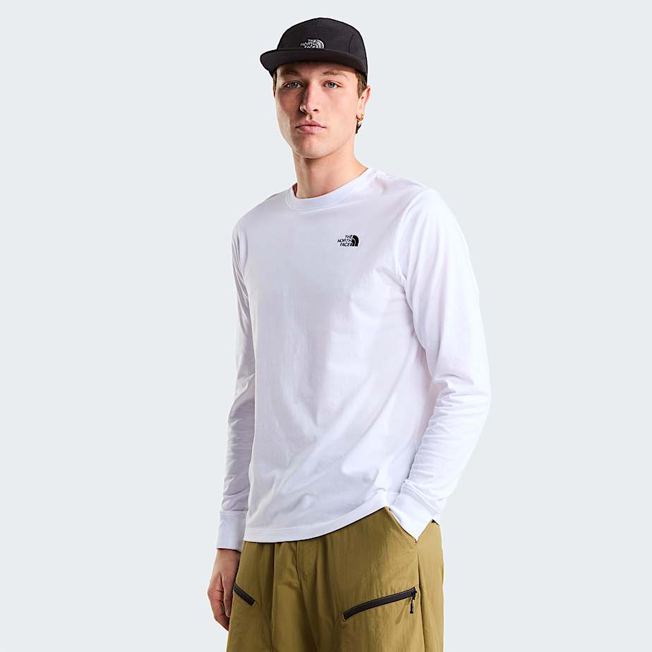 Mann Evolution Simple Dome Regular Langarm T-shirt White