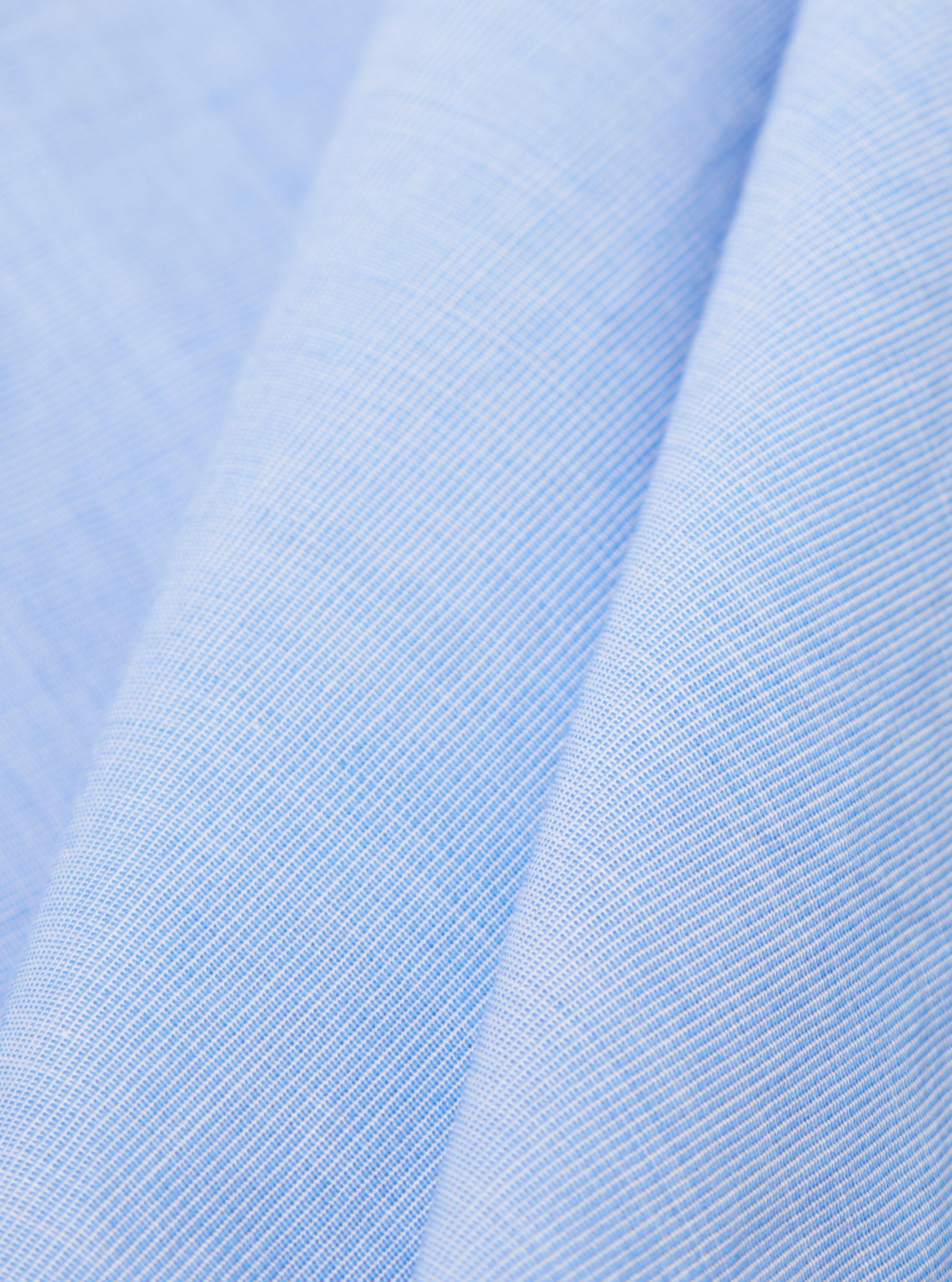 Camisa Fil A Fil Mixed Hombre Sky/Blue