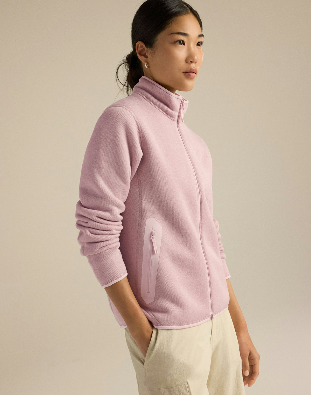 Dam Covert-kofta Alpine Rose Heather