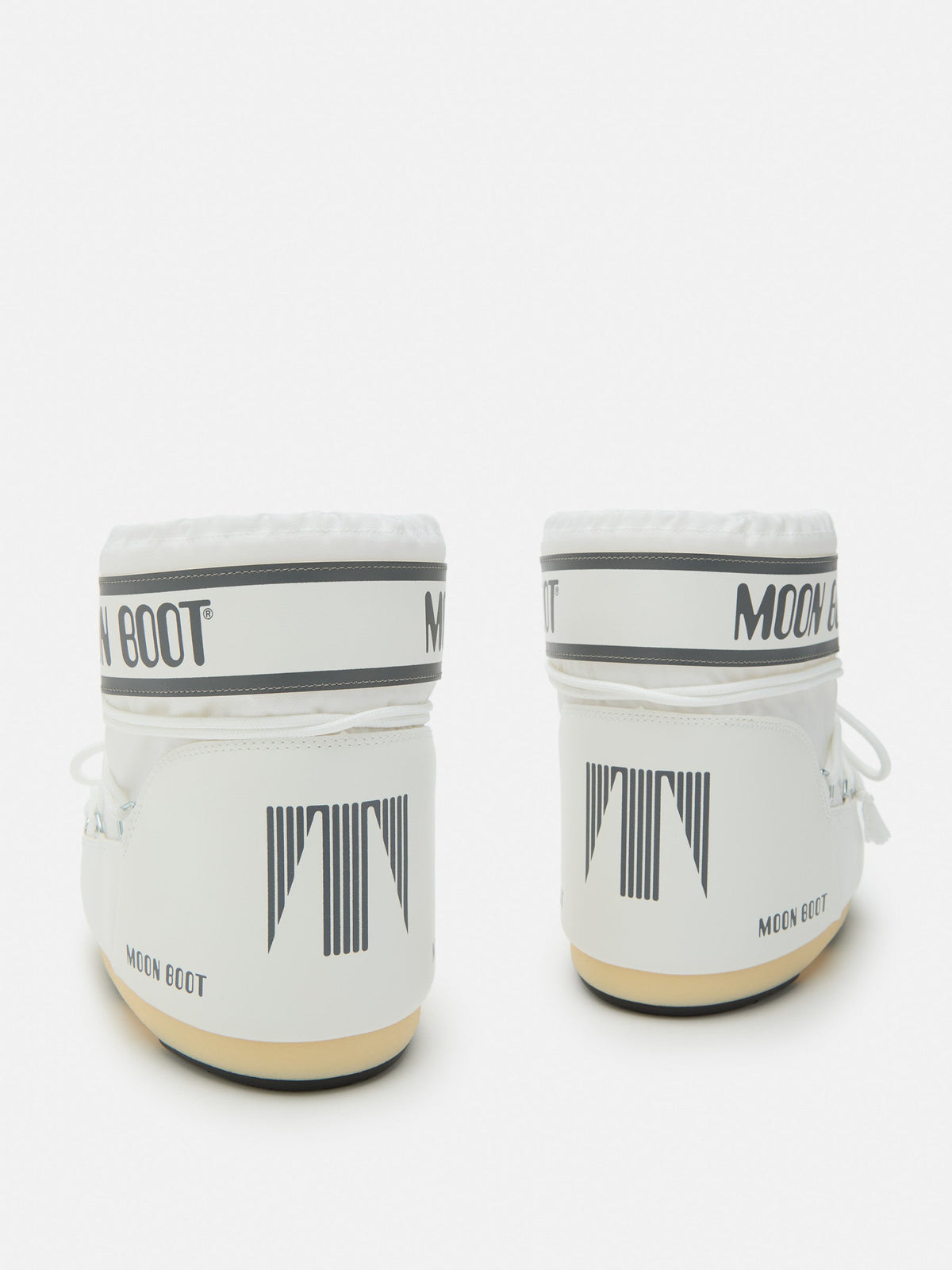 Icon låga nylonankelboots vita mono