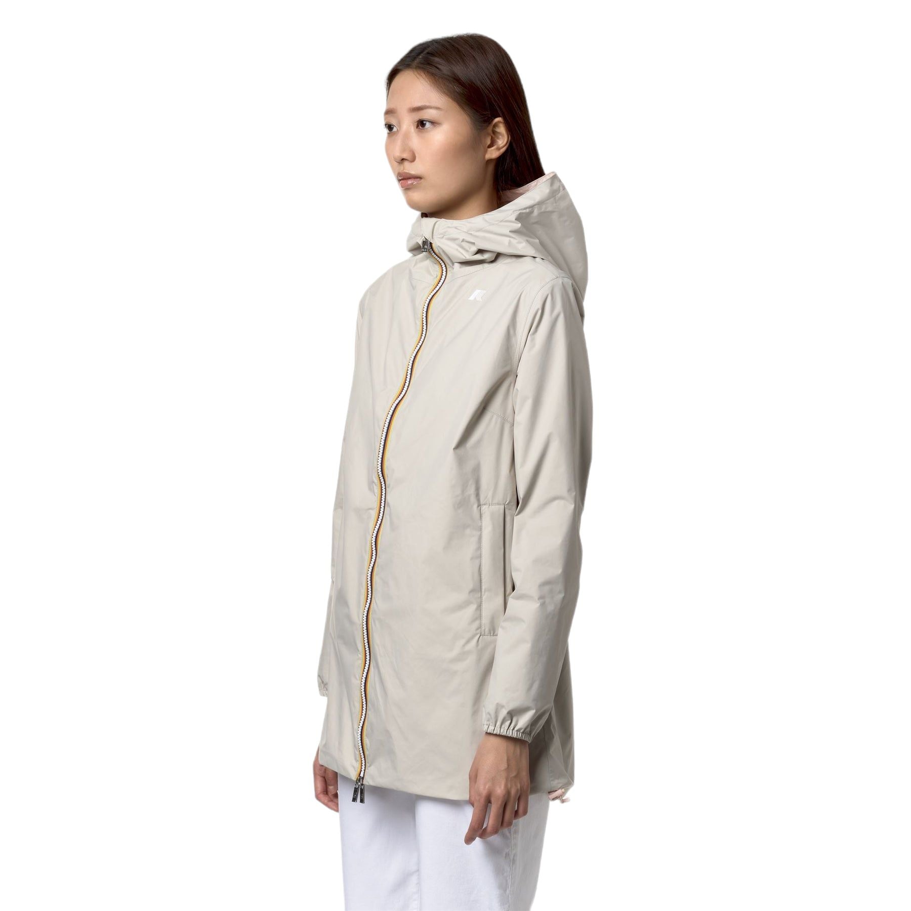 Kway | Giacca Sophie Eco Plus Reversible Donna Beige Light/Pink - Fabbrica Ski Sises