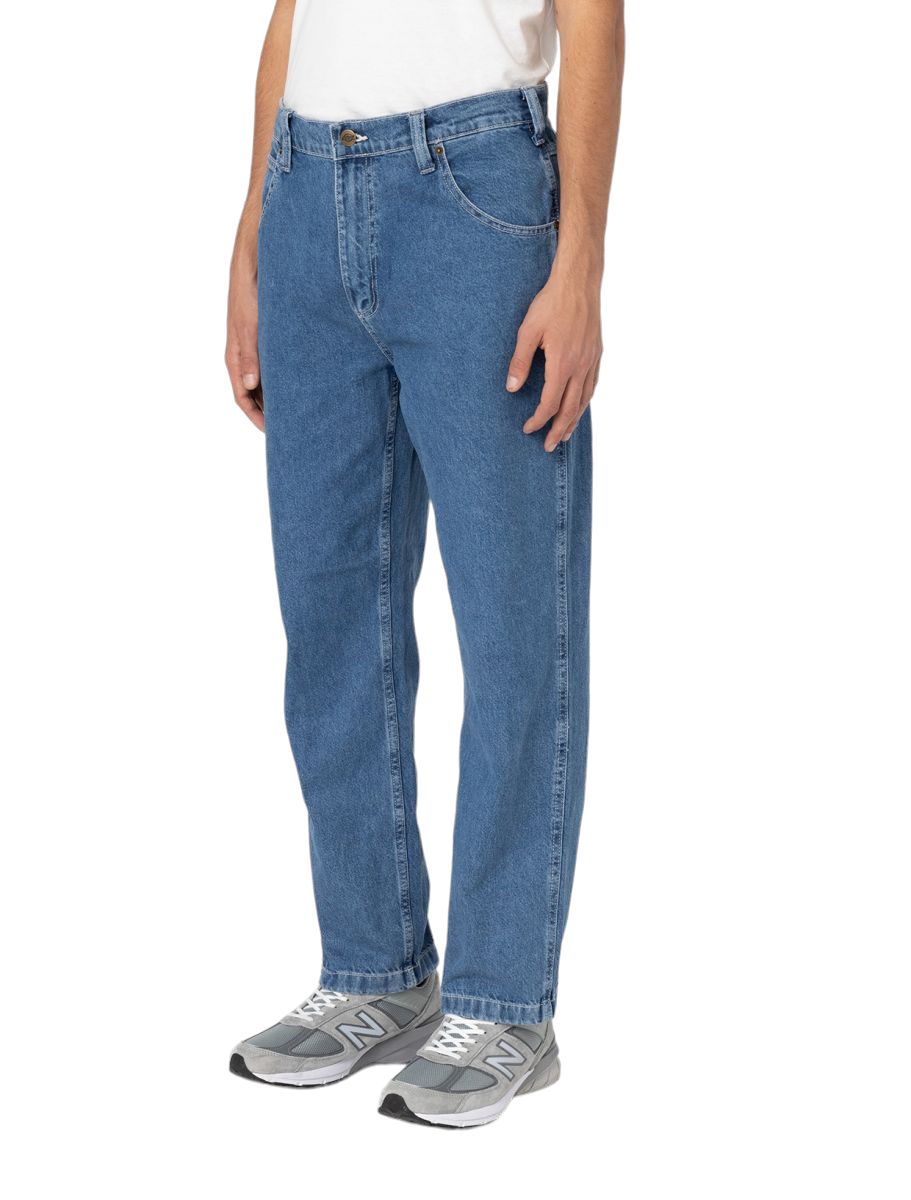 Dickies | Pantaloni Garyville Denim Uomo Blue Classic - Fabbrica Ski Sises