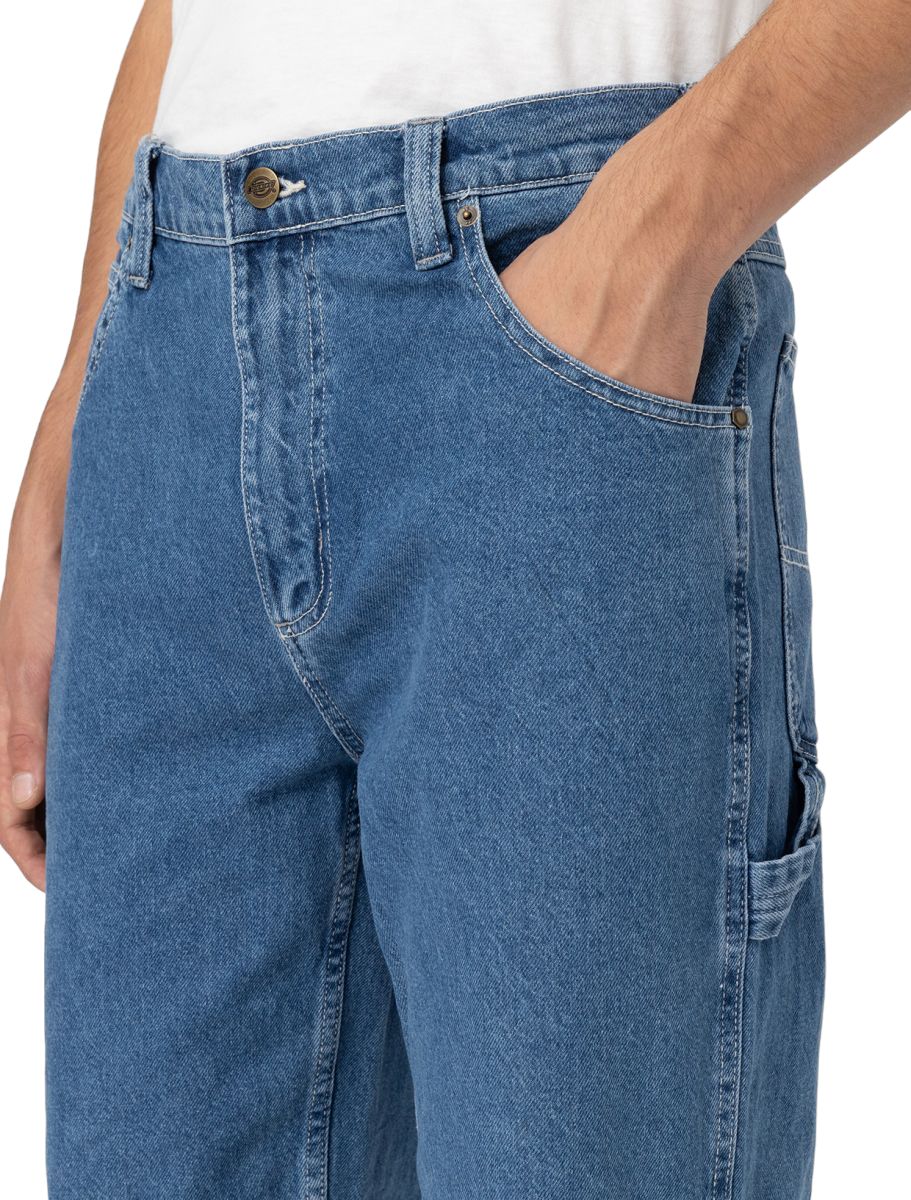 Dickies | Pantaloni Garyville Denim Uomo Blue Classic - Fabbrica Ski Sises