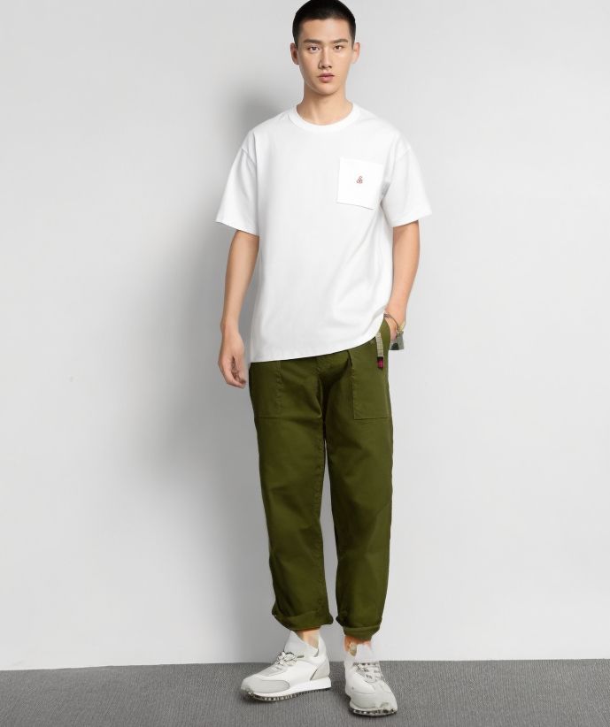 Gramicci | Pantaloni Weather Fatigue Uomo Olive - Fabbrica Ski Sises