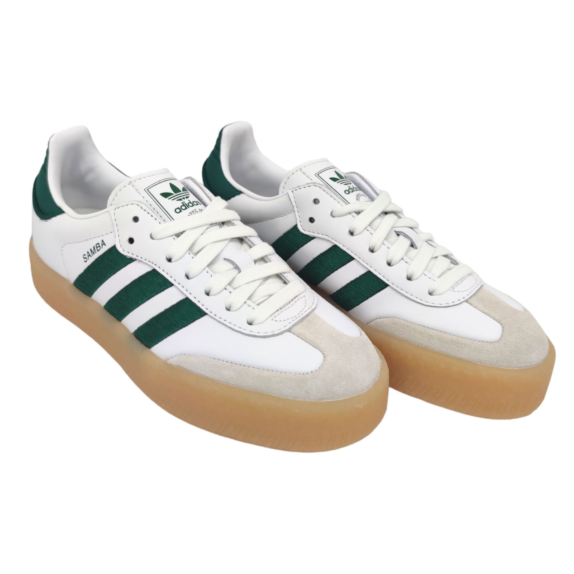 Adidas | Scarpe Sambae Donna Cloud White/Collegiate Green/Gum - Fabbrica Ski Sises