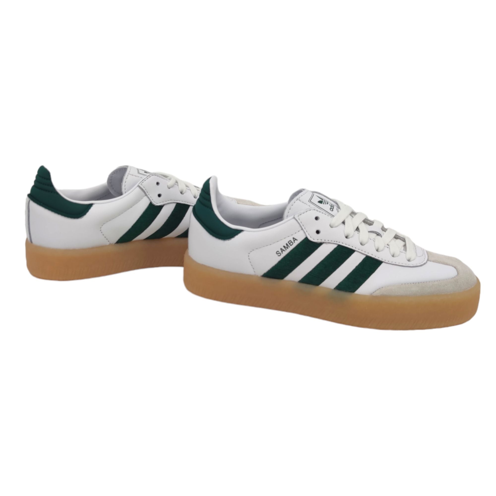 Adidas | Scarpe Sambae Donna Cloud White/Collegiate Green/Gum - Fabbrica Ski Sises