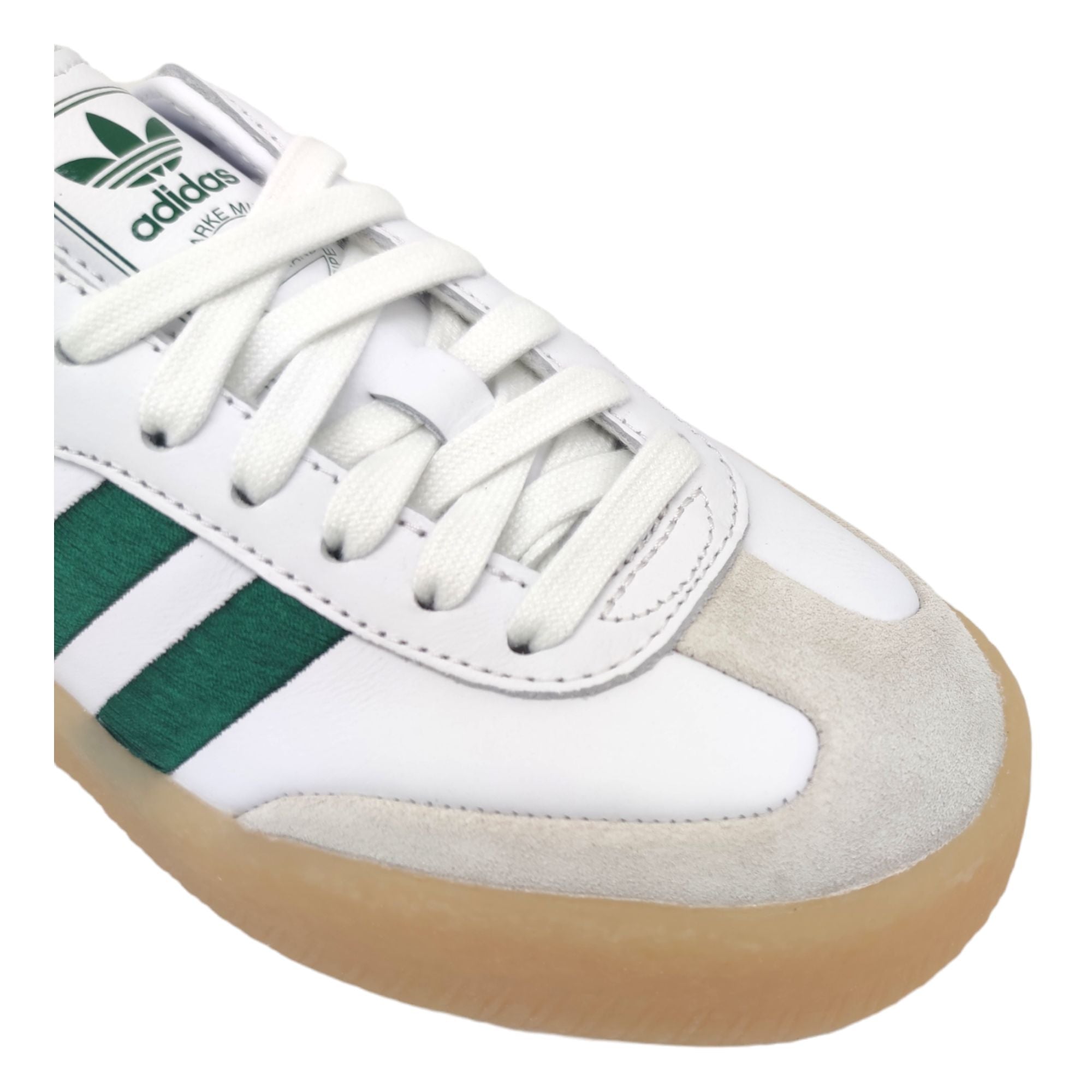 Adidas | Scarpe Sambae Donna Cloud White/Collegiate Green/Gum - Fabbrica Ski Sises