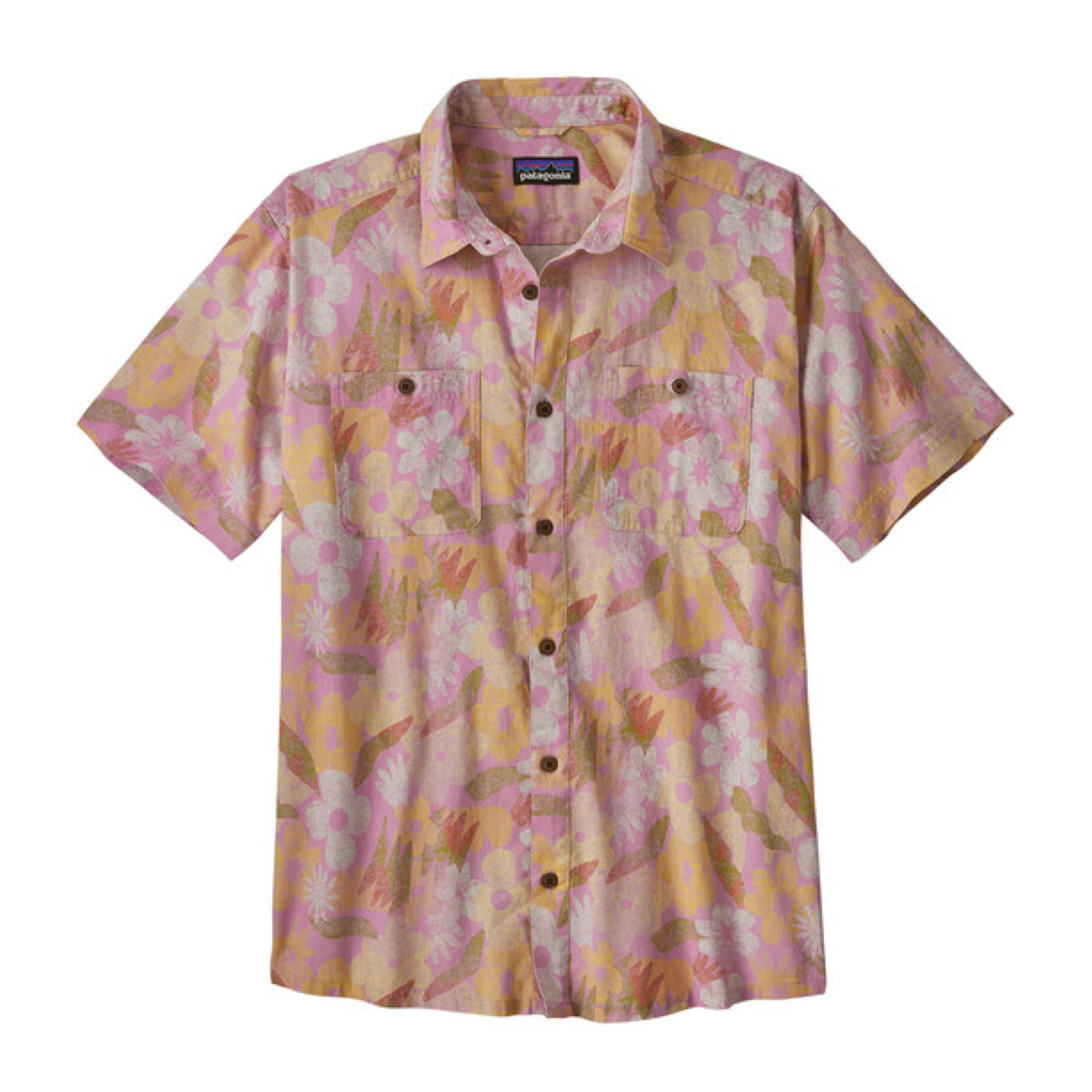 Patagonia | Camicia Back Step Uomo Channeling Spring/Milkweed Mauve - Fabbrica Ski Sises