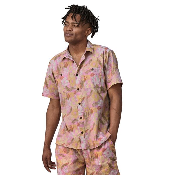 Patagonia | Camicia Back Step Uomo Channeling Spring/Milkweed Mauve - Fabbrica Ski Sises