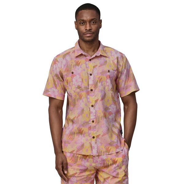 Patagonia | Camicia Back Step Uomo Channeling Spring/Milkweed Mauve - Fabbrica Ski Sises