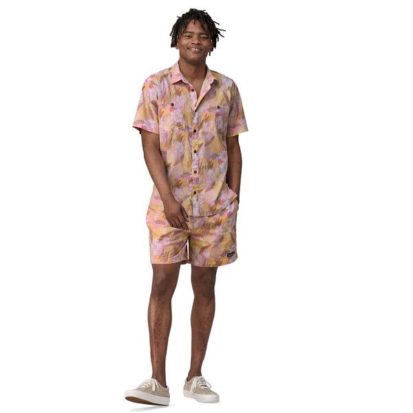 Patagonia | Camicia Back Step Uomo Channeling Spring/Milkweed Mauve - Fabbrica Ski Sises