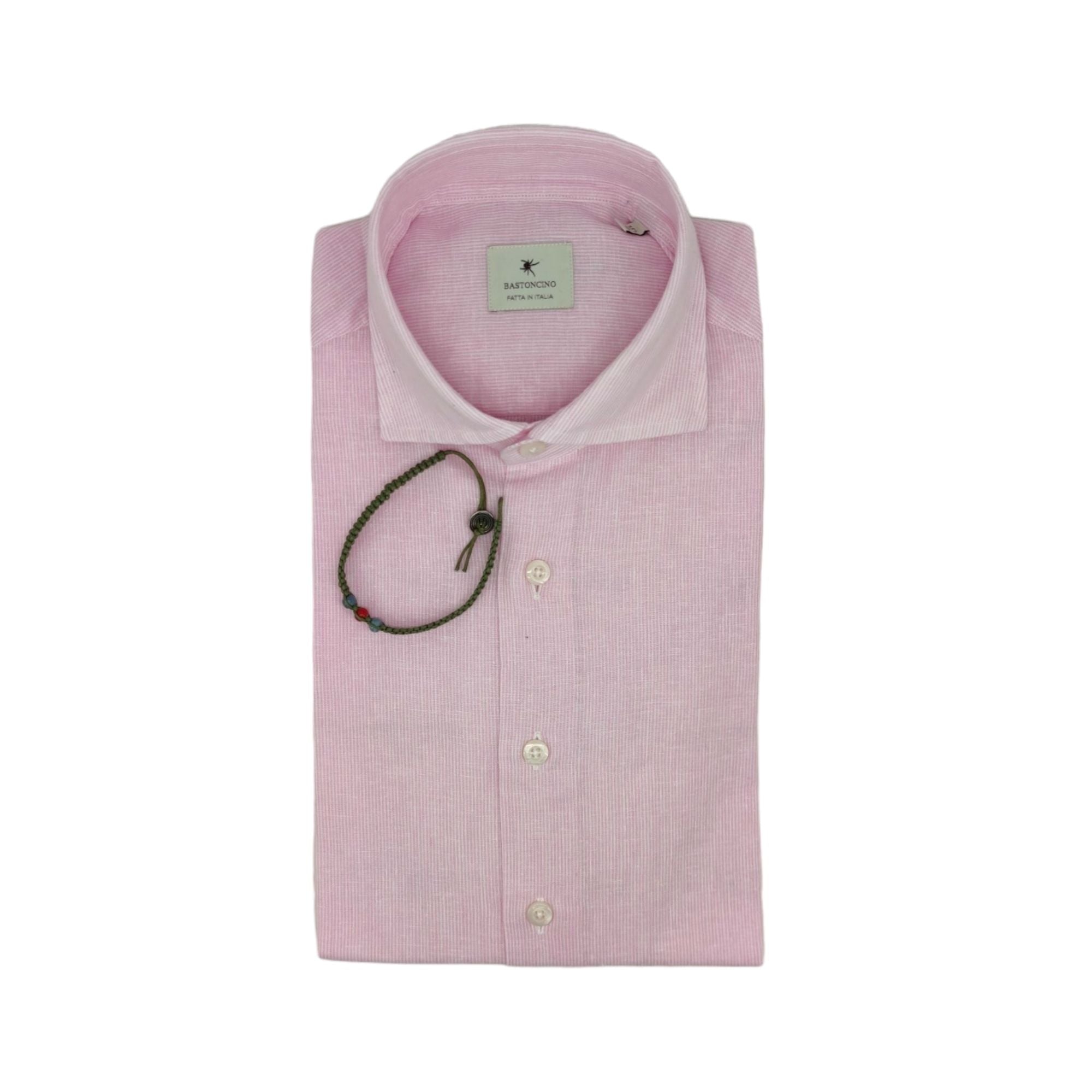 Bastoncino | Camicia Simo Linen Uomo Zucchero Filato - Fabbrica Ski Sises