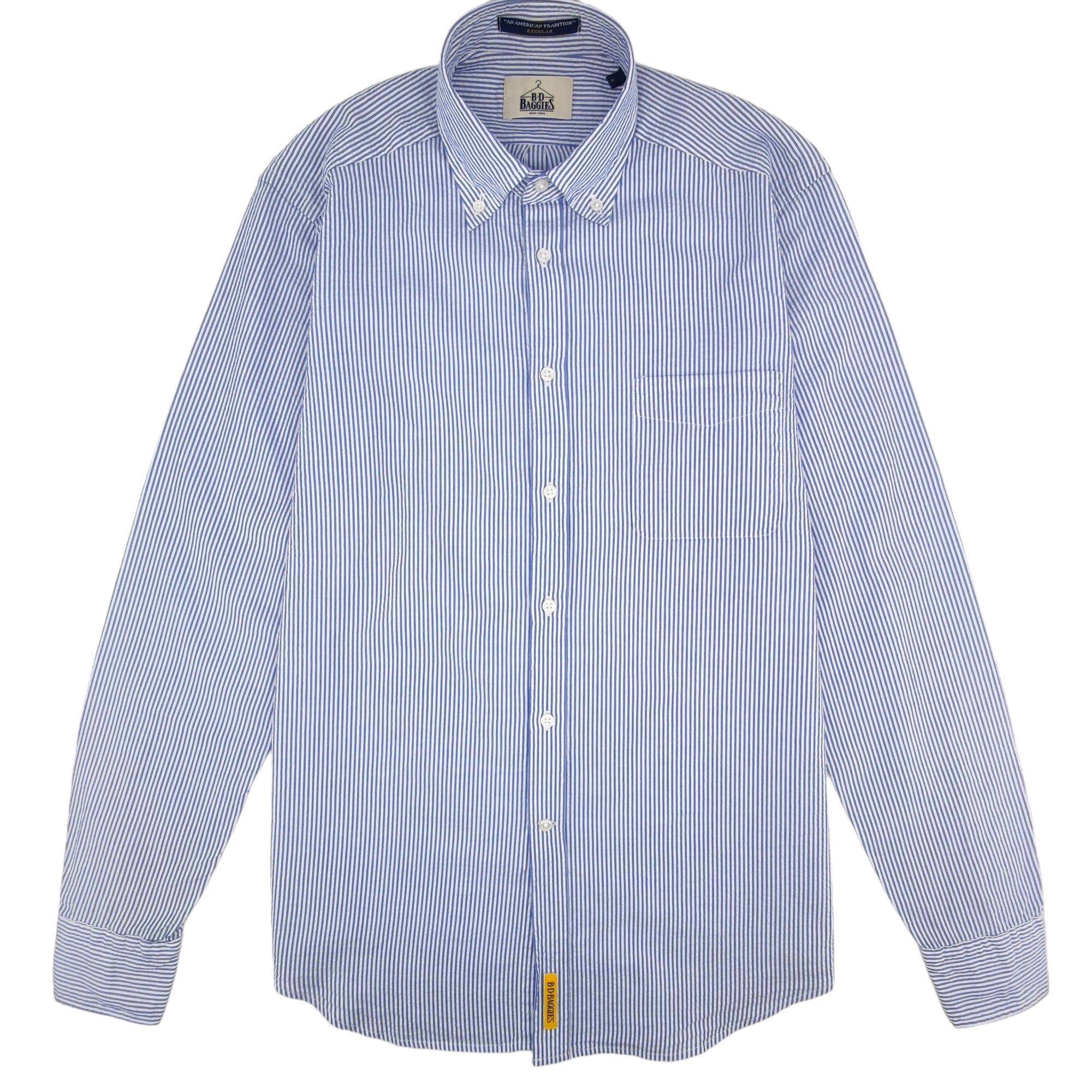 Camicia Bradford Cotton Stripes Uomo White/Blue