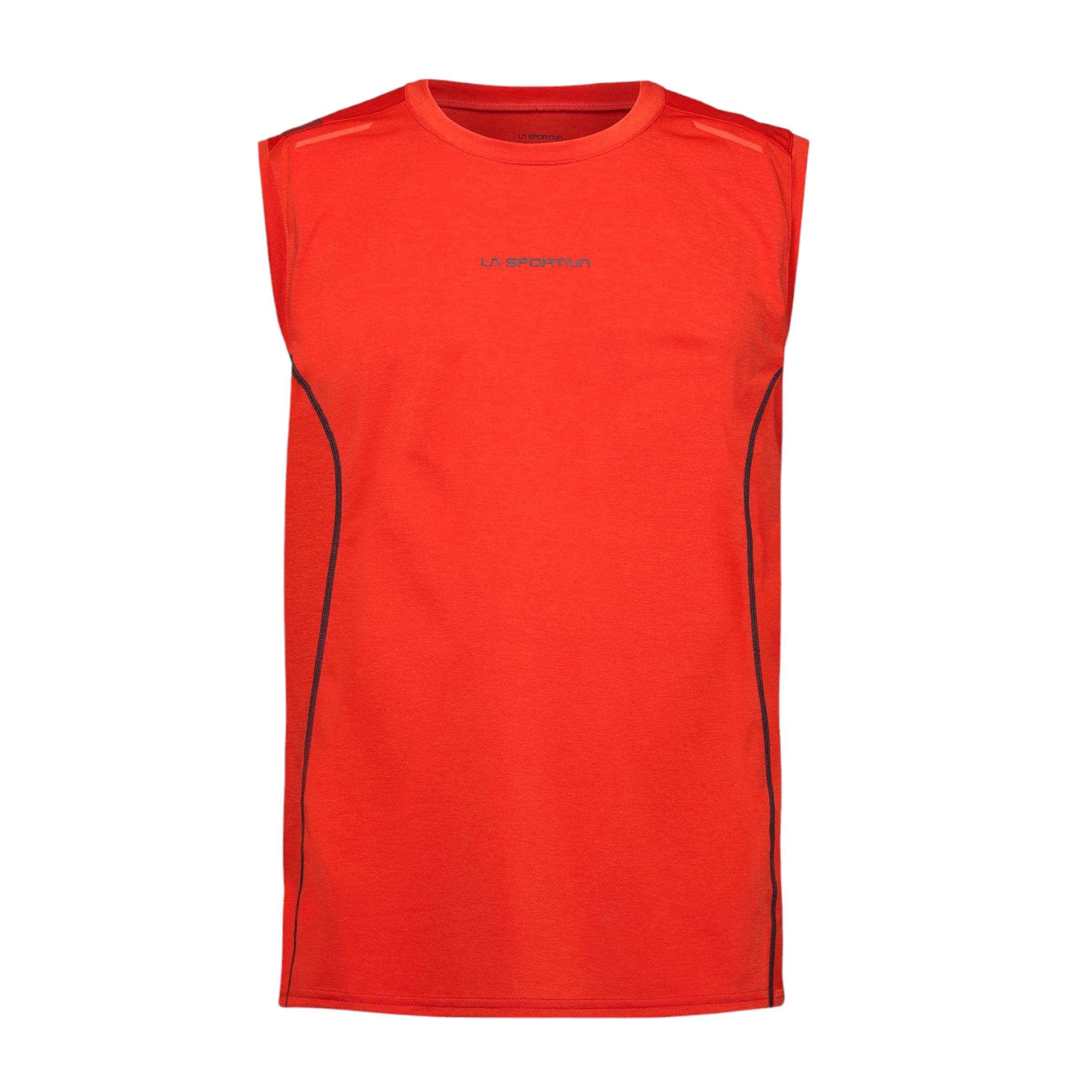 La Sportiva | Canotta Tracer Uomo Cherry Tomato - Fabbrica Ski Sises