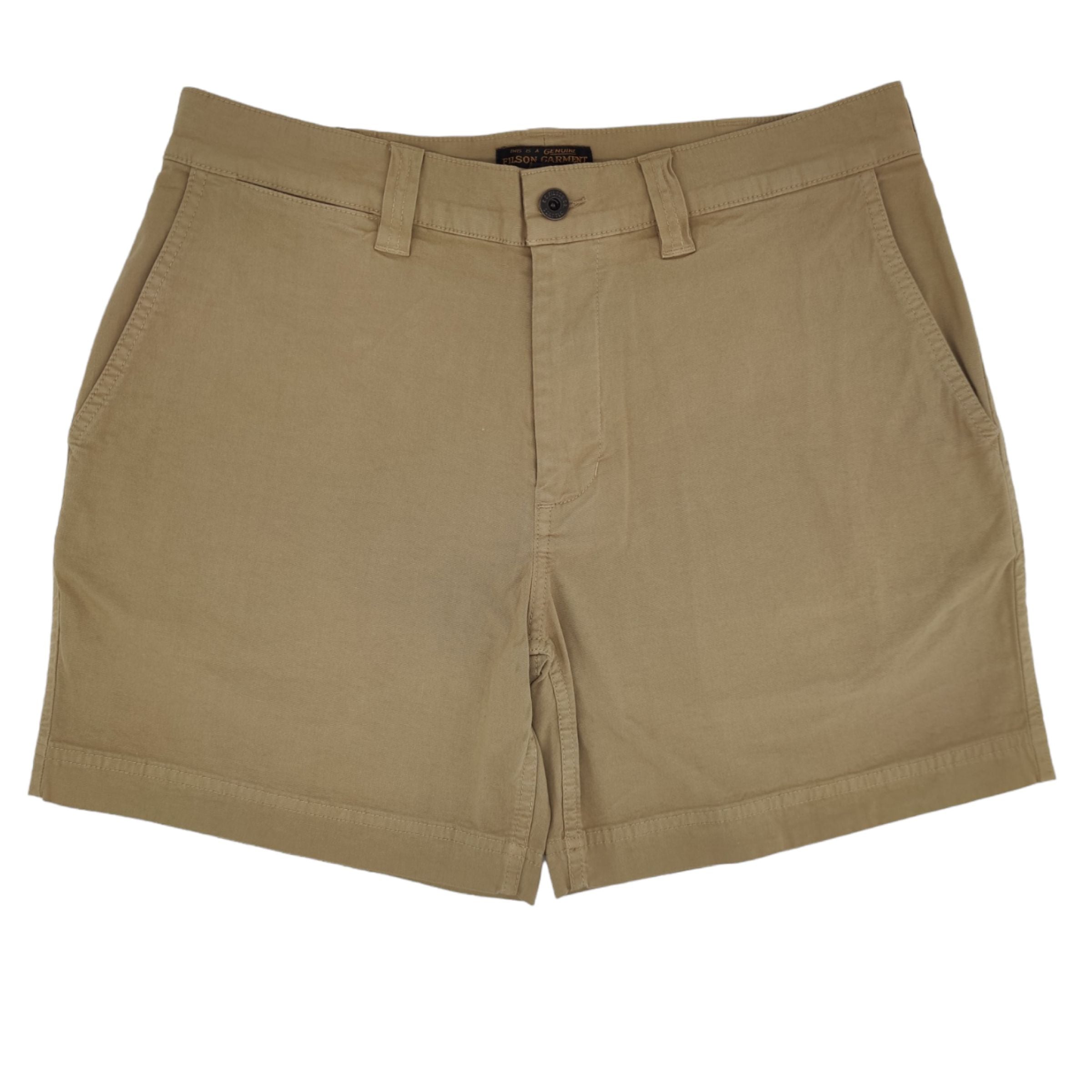 Filson | Pantaloncini Granite Mountain 6IN Uomo Grey Khaki - Fabbrica Ski Sises