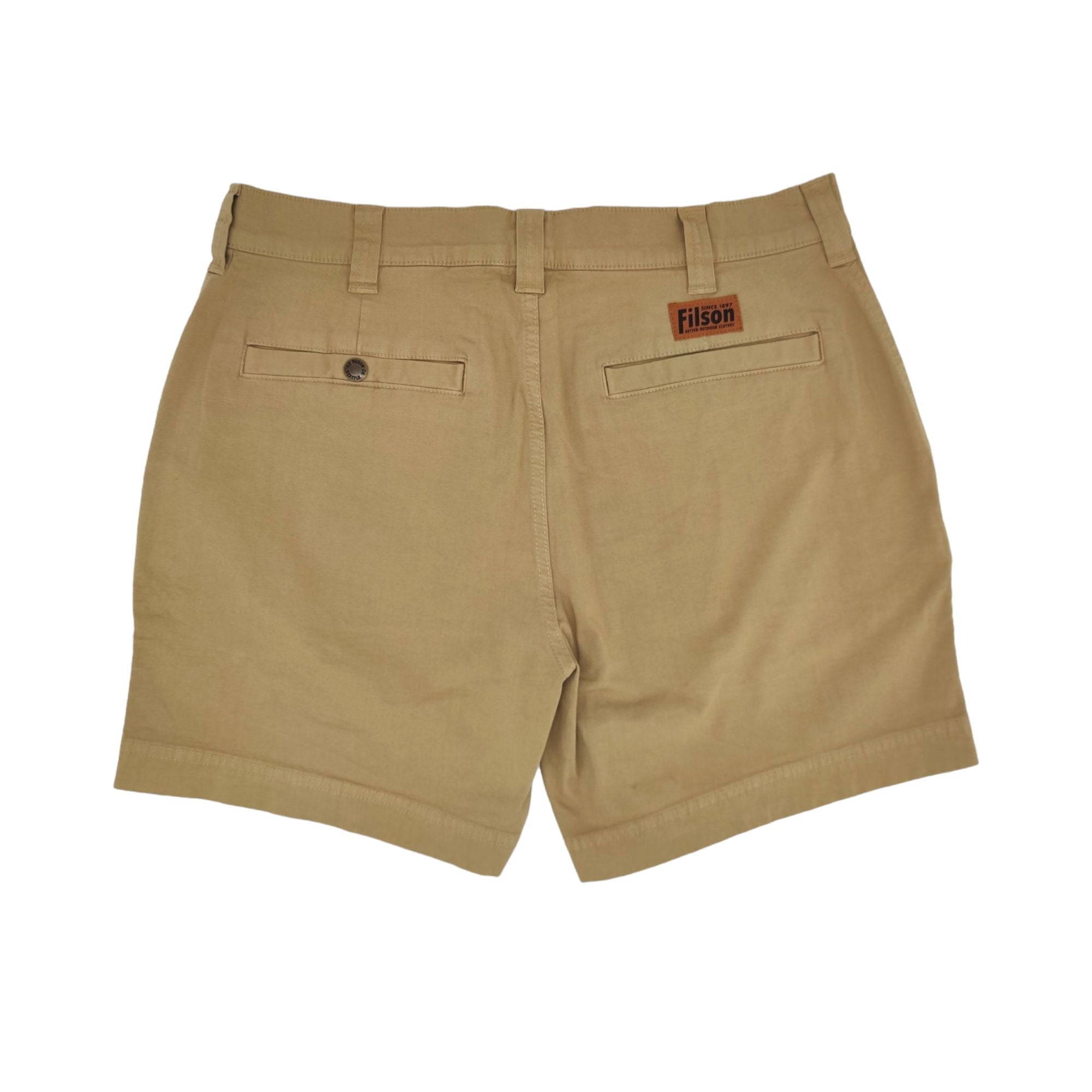 Filson | Pantaloncini Granite Mountain 6IN Uomo Grey Khaki - Fabbrica Ski Sises