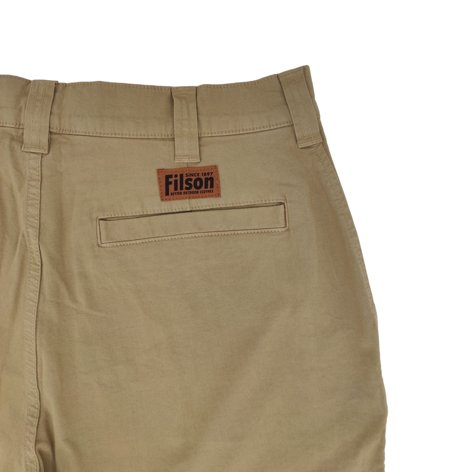 Filson | Pantaloncini Granite Mountain 6IN Uomo Grey Khaki - Fabbrica Ski Sises