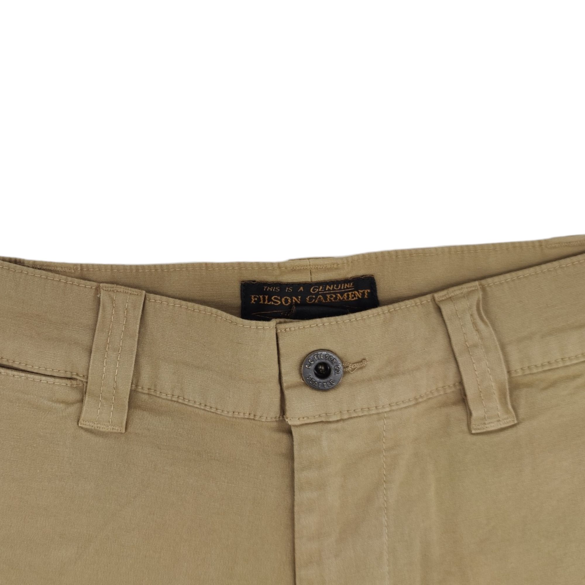 Filson | Pantaloncini Granite Mountain 6IN Uomo Grey Khaki - Fabbrica Ski Sises