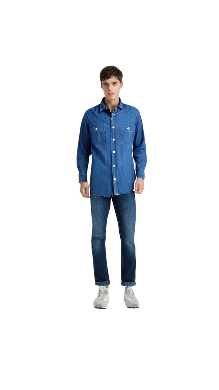 Hartford | Camicia Pocket Uomo Indigo - Fabbrica Ski Sises