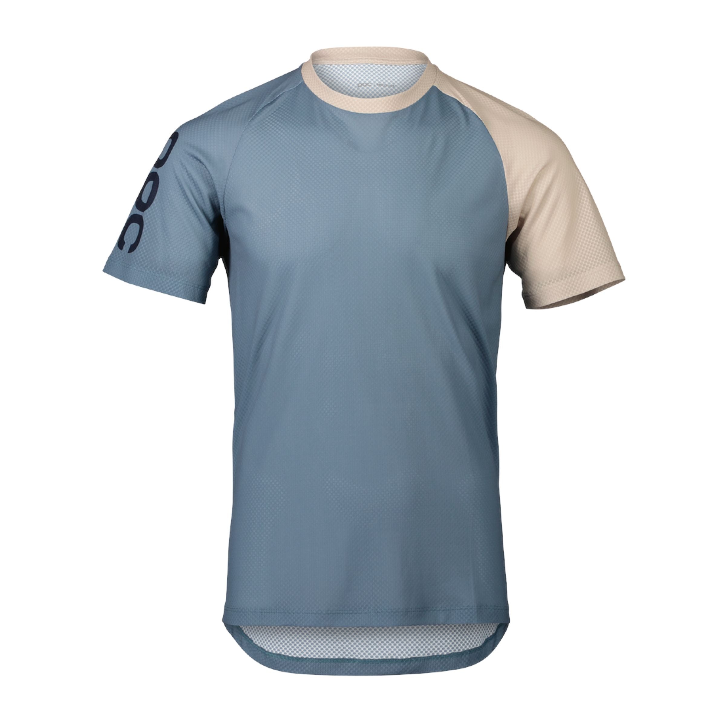 Poc | T-shirt MTB Pure Uomo Calcite Blue/Light Sandstone Beige - Fabbrica Ski Sises