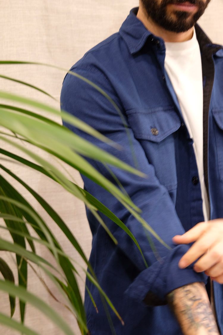 Chesapeake'S | Camicia Cpo Uomo Indigo - Fabbrica Ski Sises