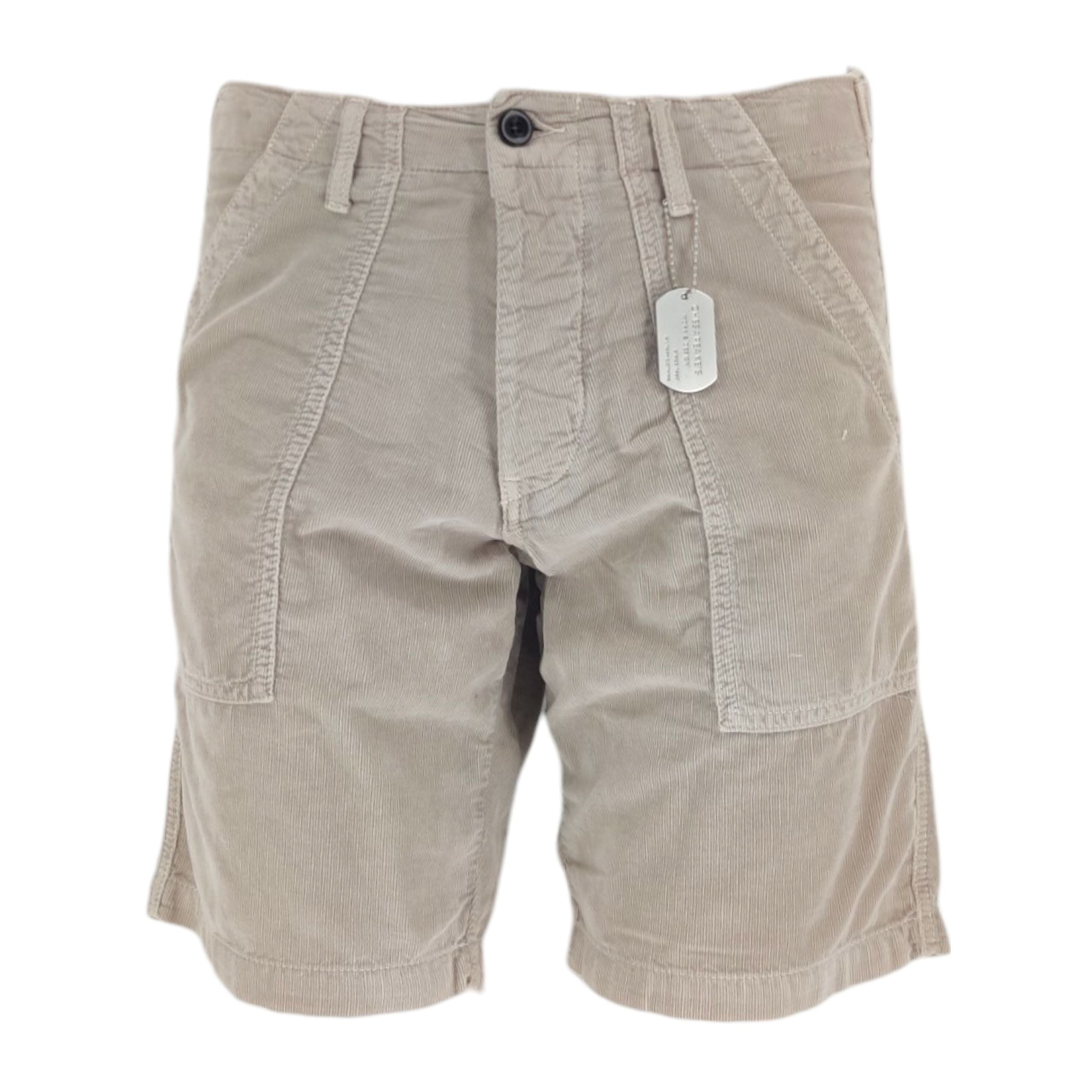 Chesapeake'S | Pantaloncini Shannon Corduroy Uomo Stone - Fabbrica Ski Sises