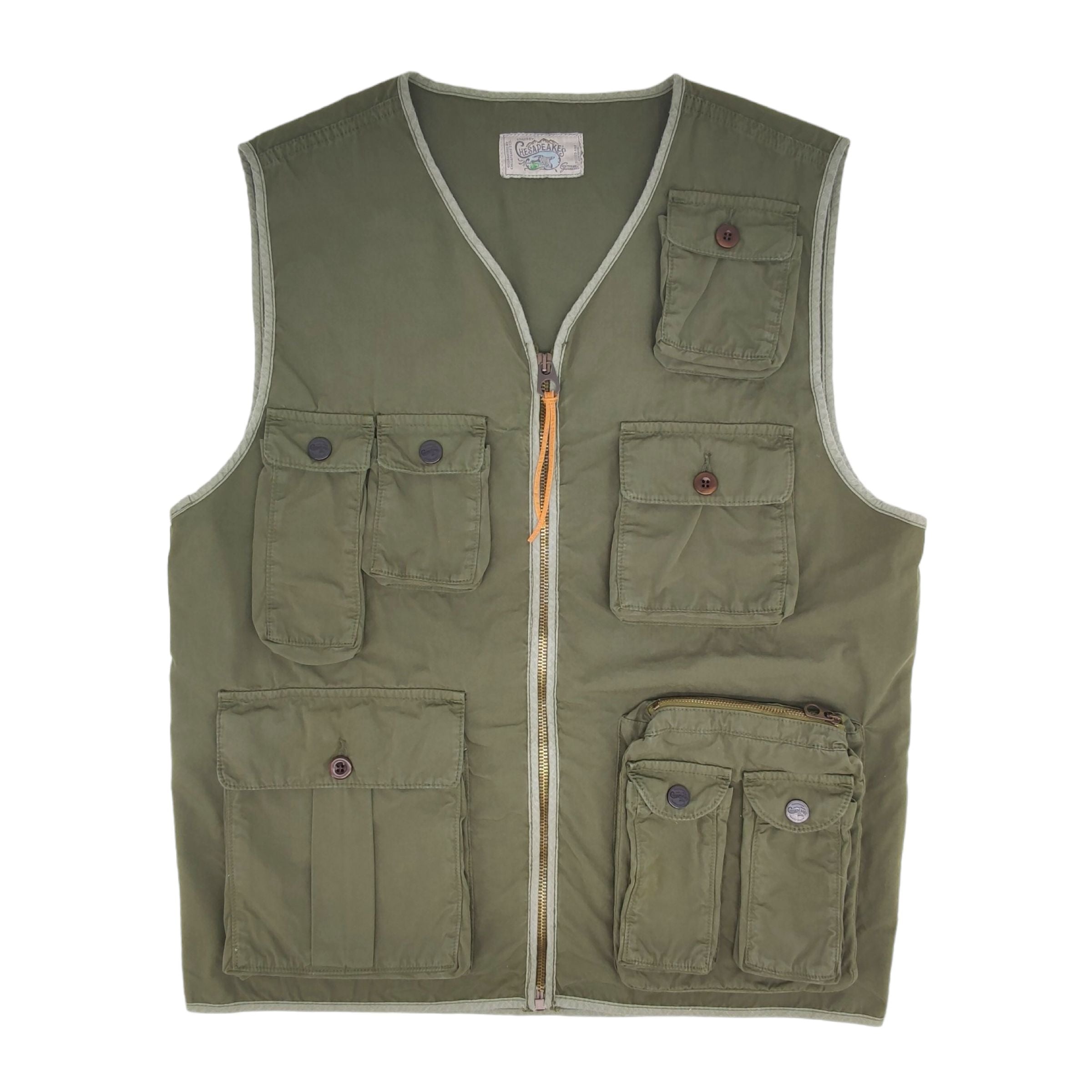 Chesapeake'S | Gilet Photographer Uomo Military Green - Fabbrica Ski Sises