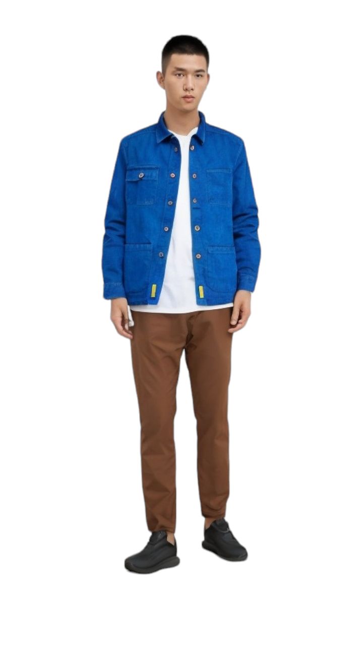 Bd Baggies | Camicia Alfred Uomo Denim Blue - Fabbrica Ski Sises