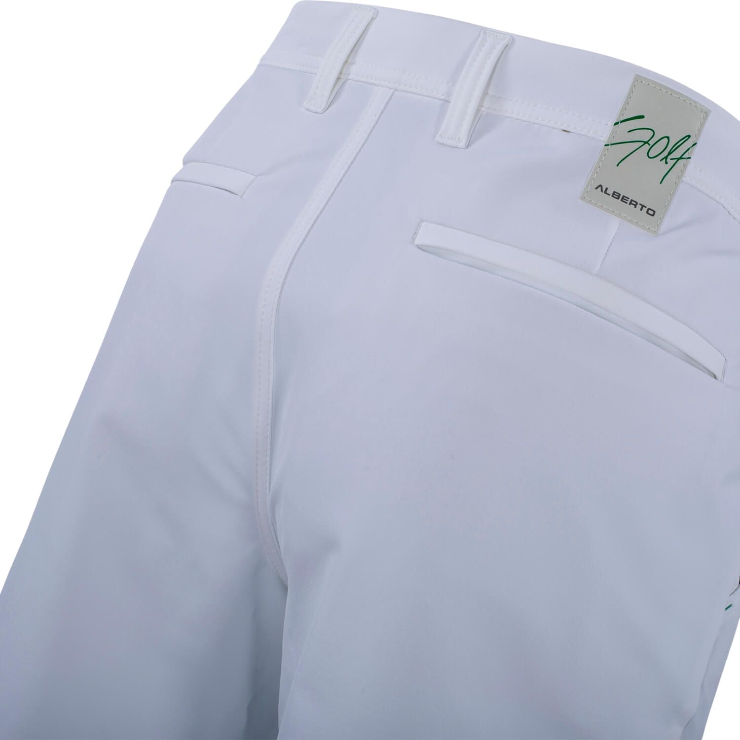 Alberto Golf | Pantaloncini Earnie 3xDry Cooler Uomo White - Fabbrica Ski Sises