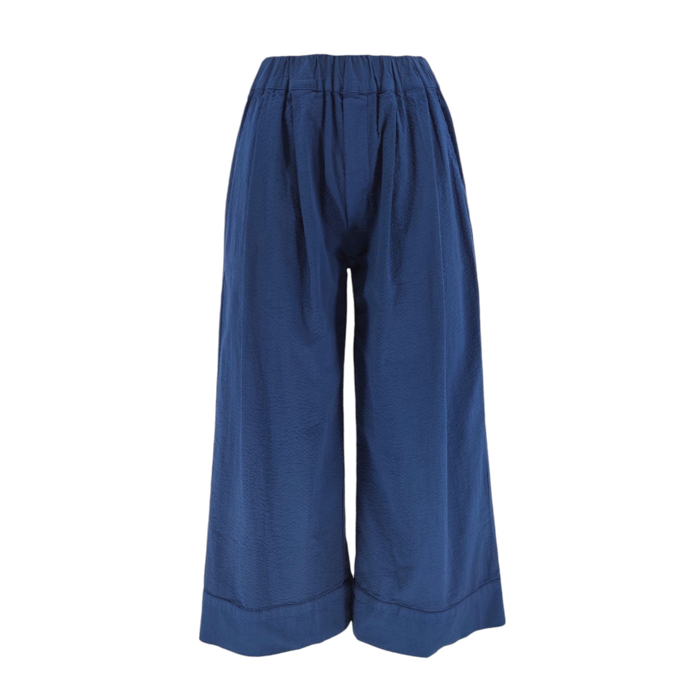 Beatriz Furest | Pantaloni Wide Donna Navy - Fabbrica Ski Sises