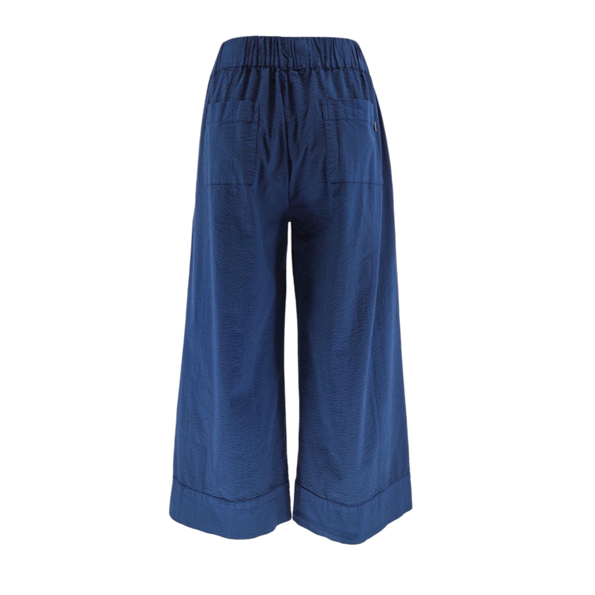 Beatriz Furest | Pantaloni Wide Donna Navy - Fabbrica Ski Sises