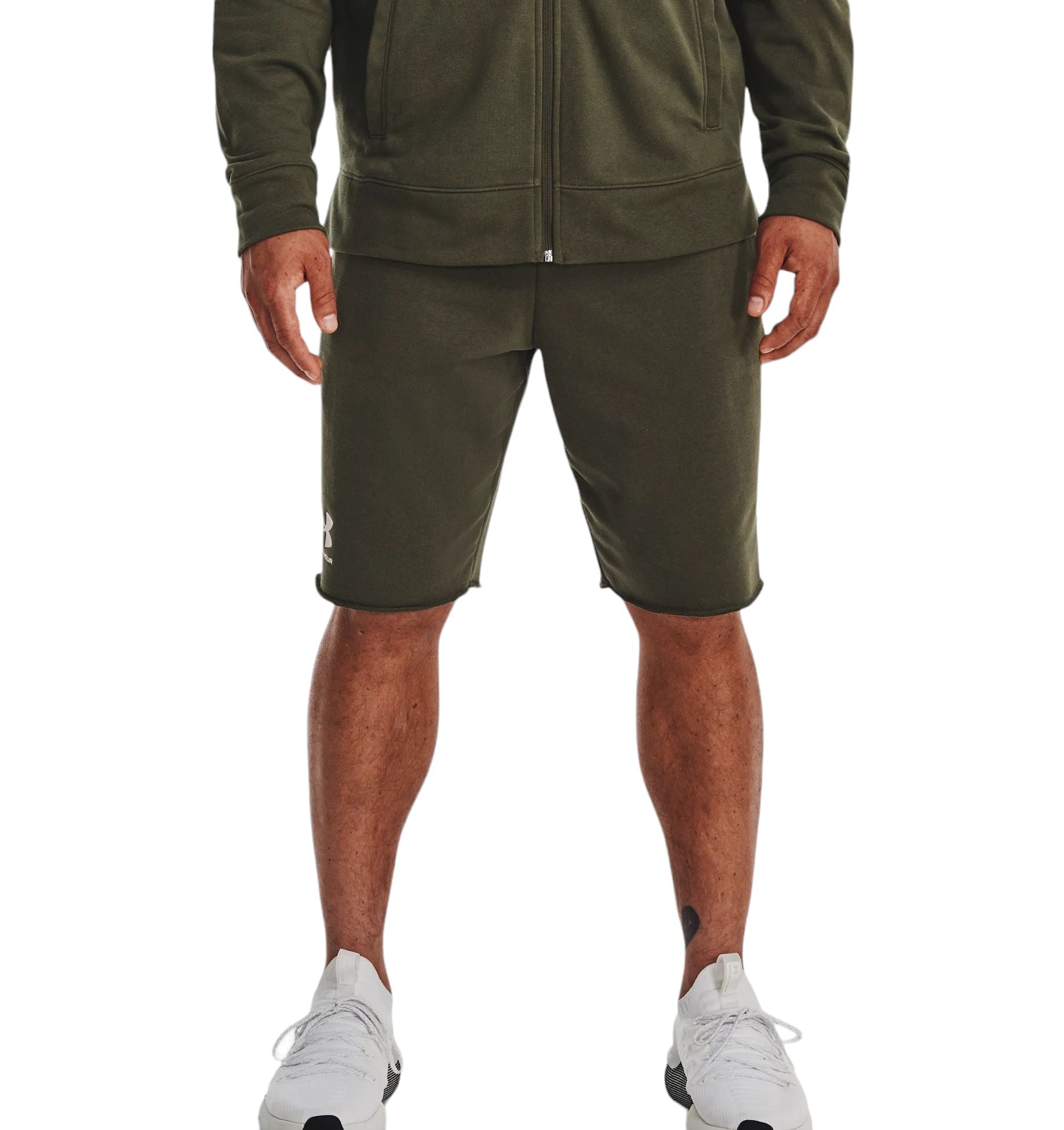 Under Armour | Pantaloncini Rival Terry Uomo Marine Green/Onyx White - Fabbrica Ski Sises