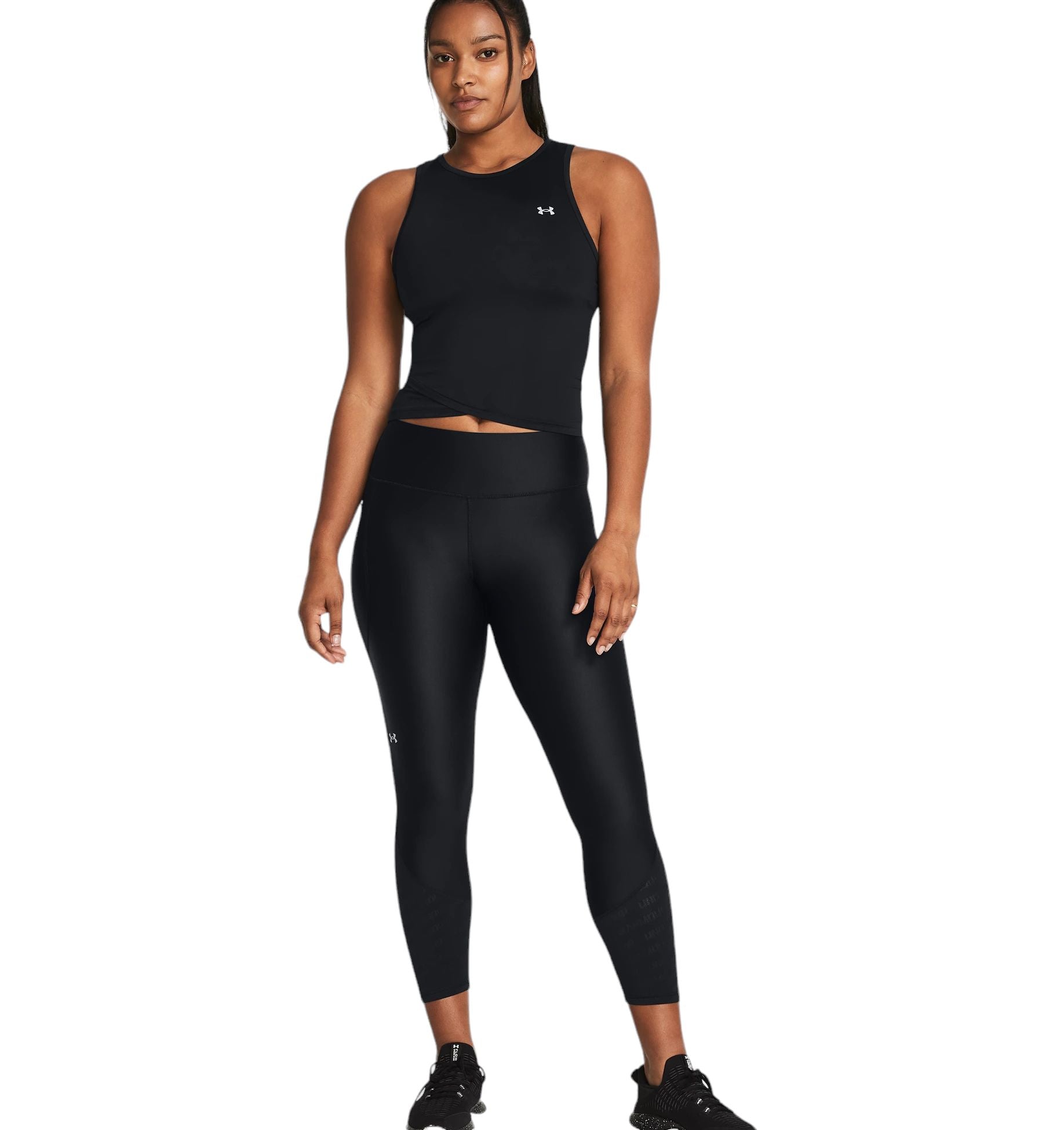 Under Armour | Leggins Vanish Breeze Ankle Donna Black/Metallic Silver - Fabbrica Ski Sises