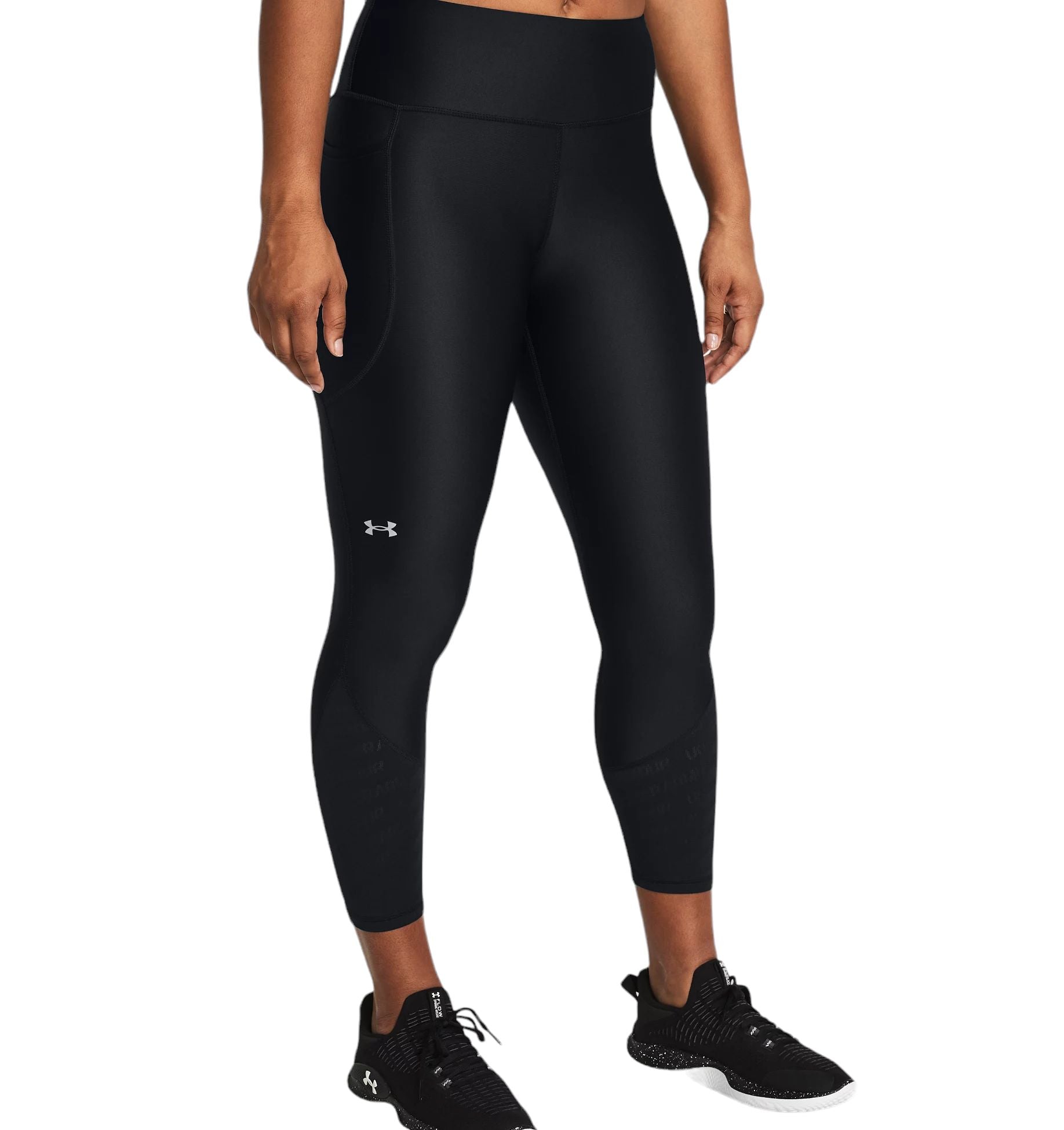 Under Armour | Leggins Vanish Breeze Ankle Donna Black/Metallic Silver - Fabbrica Ski Sises