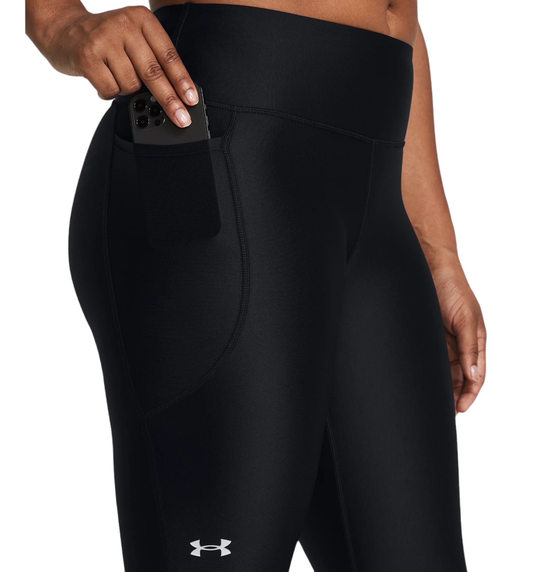 Under Armour | Leggins Vanish Breeze Ankle Donna Black/Metallic Silver - Fabbrica Ski Sises