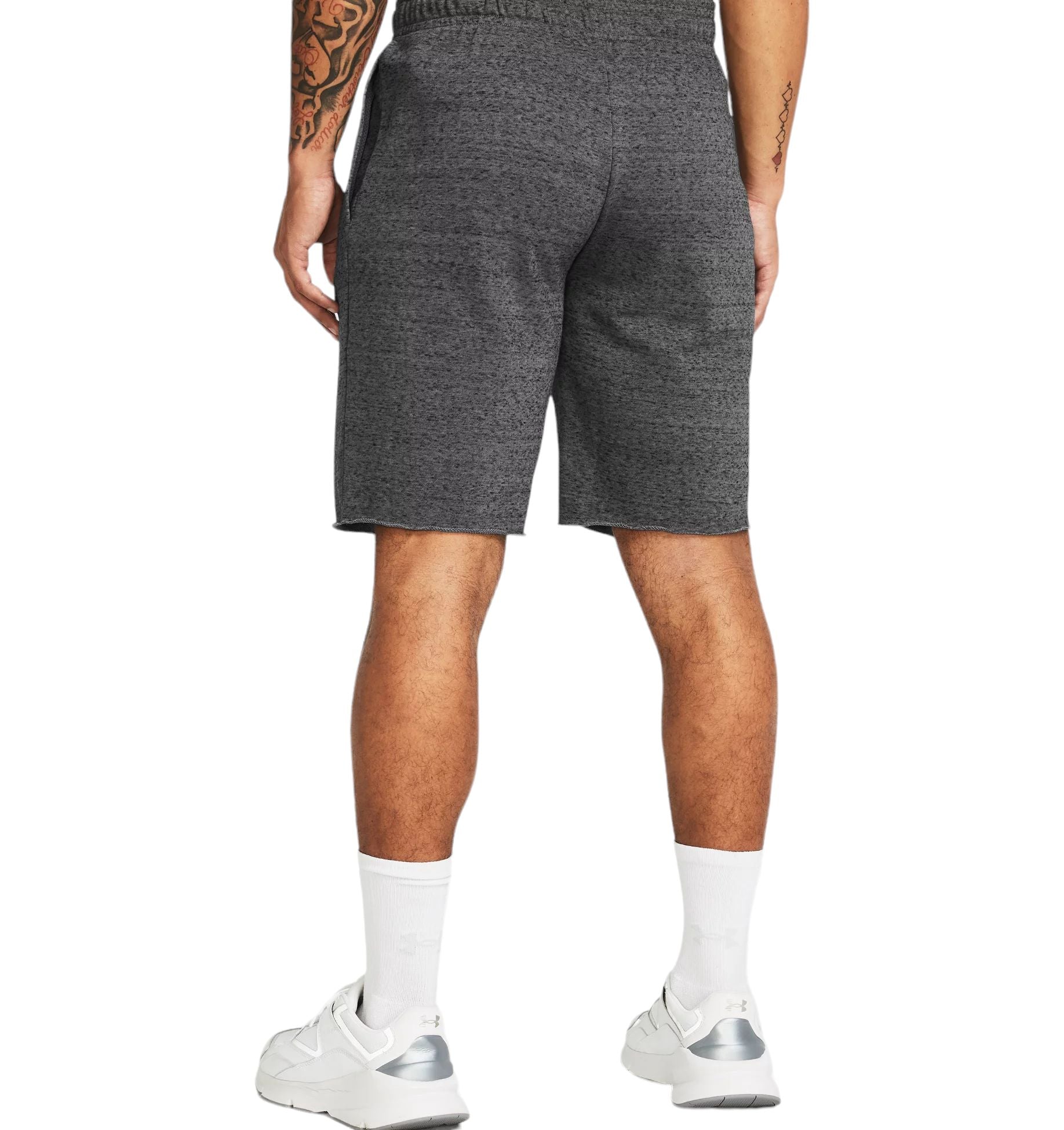 Under Armour | Pantaloncini Rival Terry Uomo Castlerock Light Heather/Onyx White - Fabbrica Ski Sises
