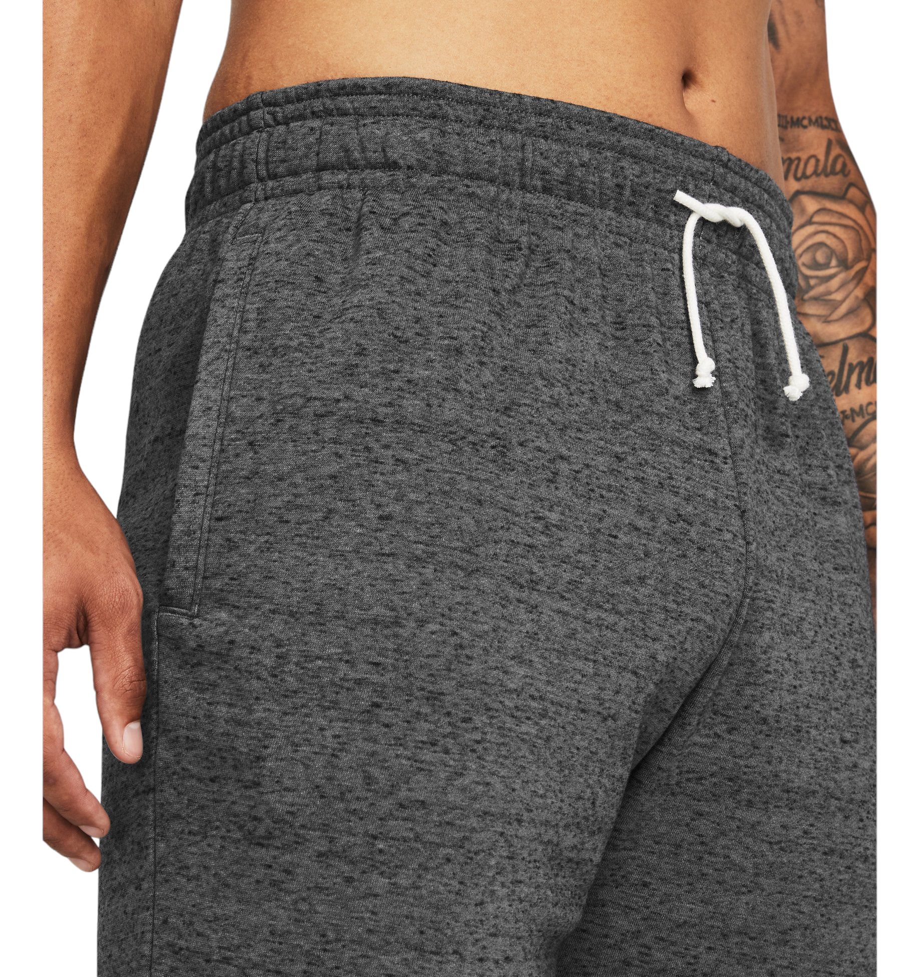 Under Armour | Pantaloncini Rival Terry Uomo Castlerock Light Heather/Onyx White - Fabbrica Ski Sises