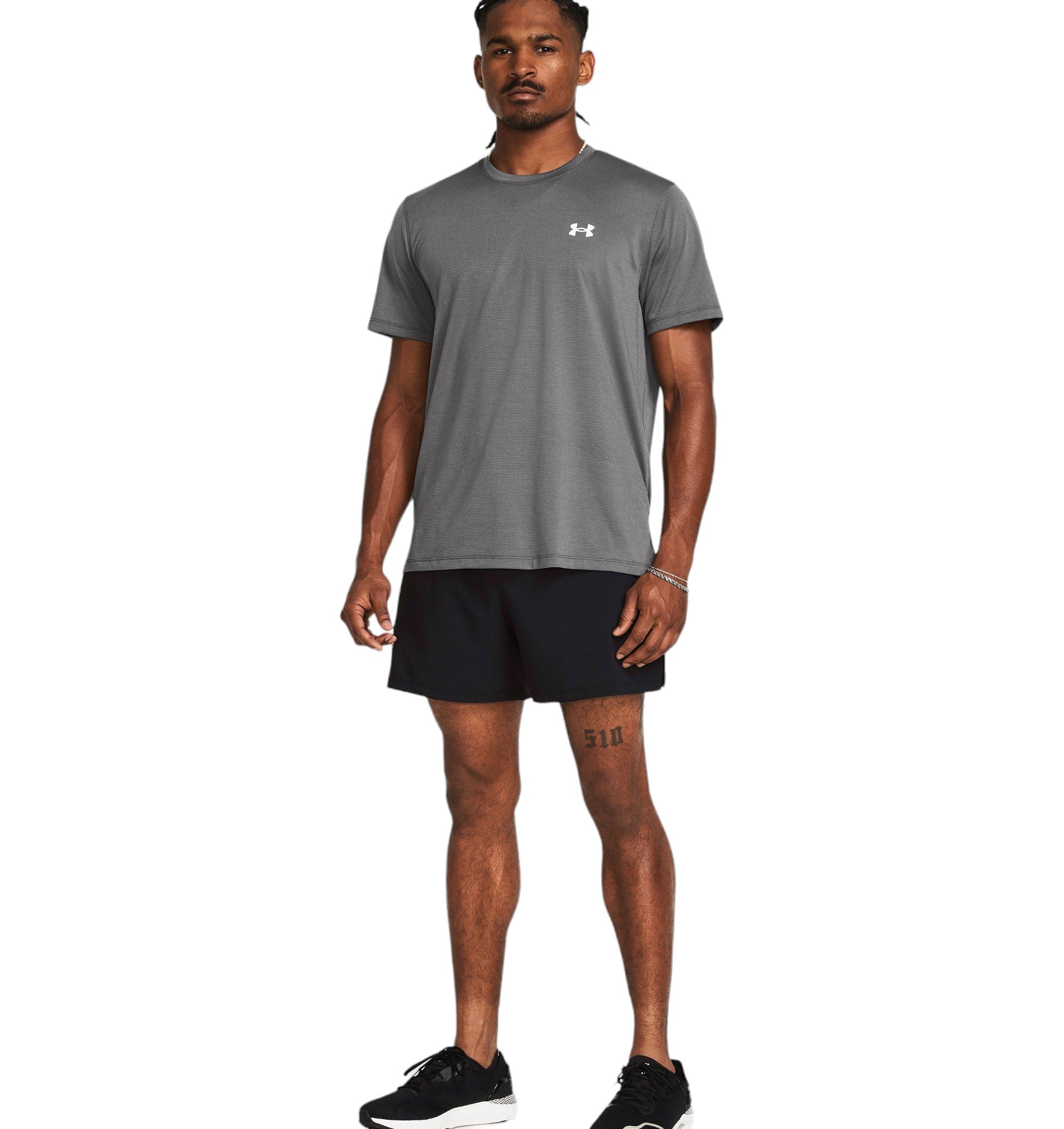 Under Armour | Pantaloncini Launch Unlined 5IN Uomo Black/Reflective - Fabbrica Ski Sises