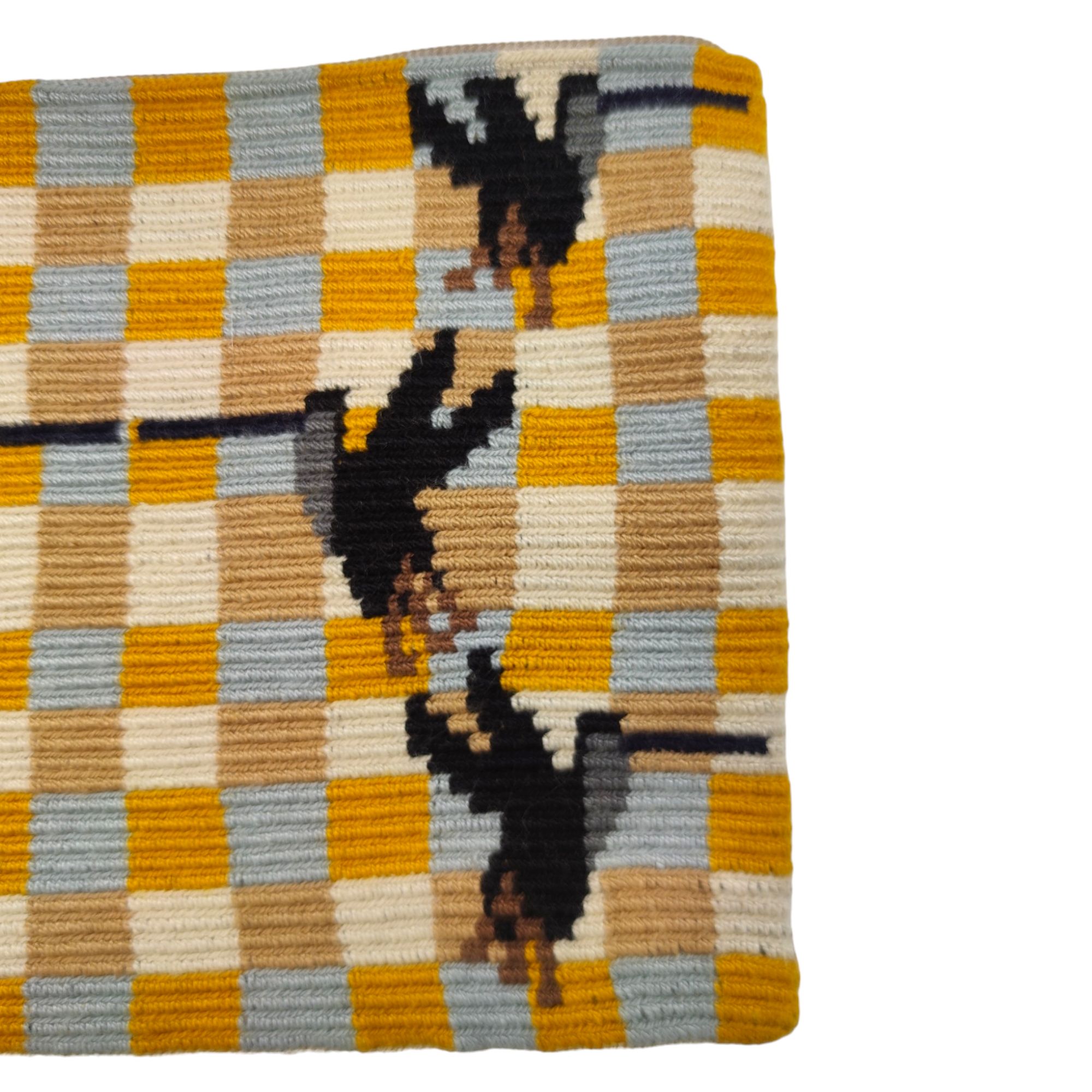 Guanabana | Borsa Clutch Donna Mustard/Beige - Fabbrica Ski Sises