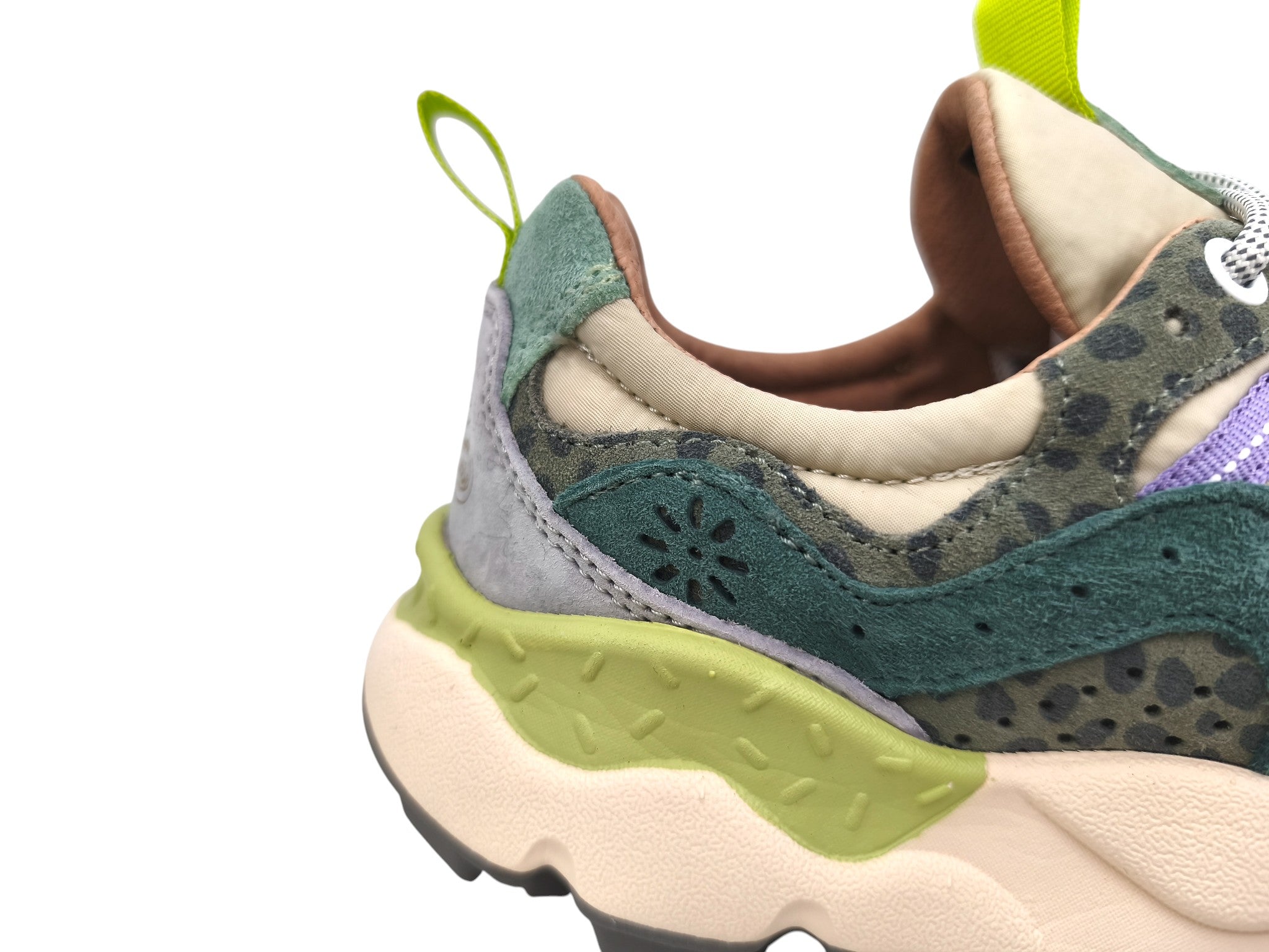 Scarpe Yamano 3 Animalier Donna Taupe/Green Bottle