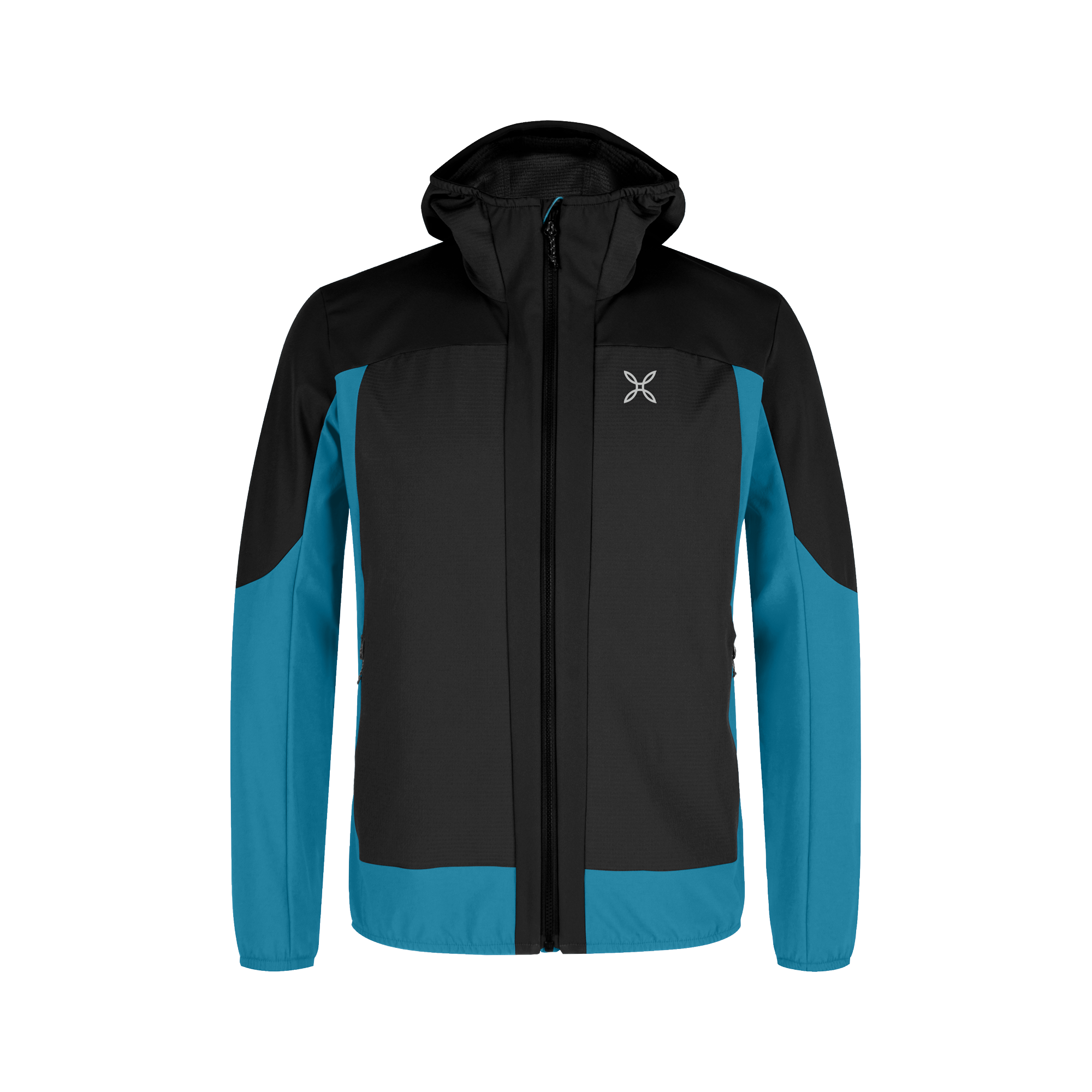 Giacca Dolomiti Wind Hooded Uomo Black/Steel Blue